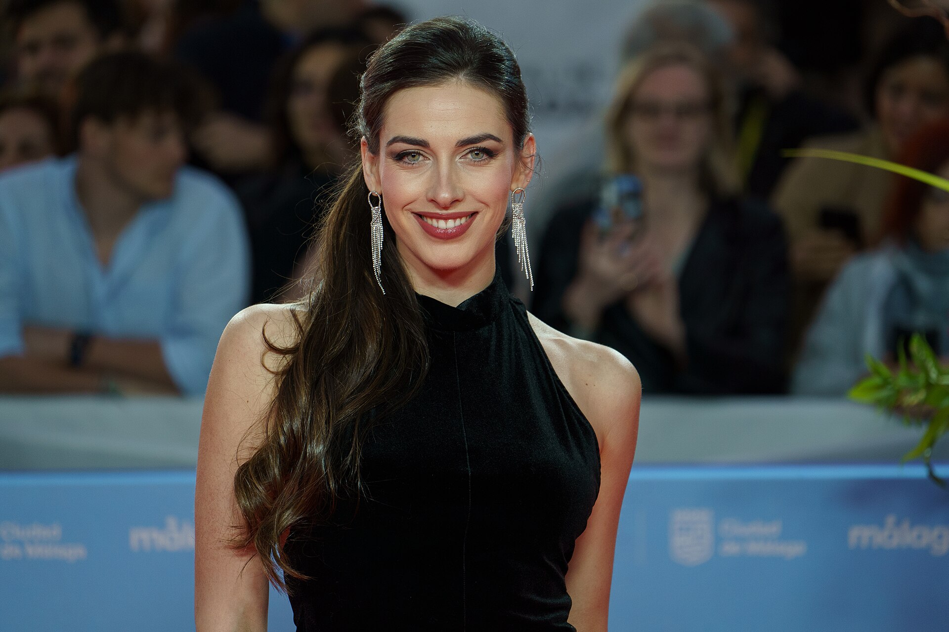 Blanca Aguilera at the Red Carpet of the Malaga 2025 Festival next to Cervantes Theater