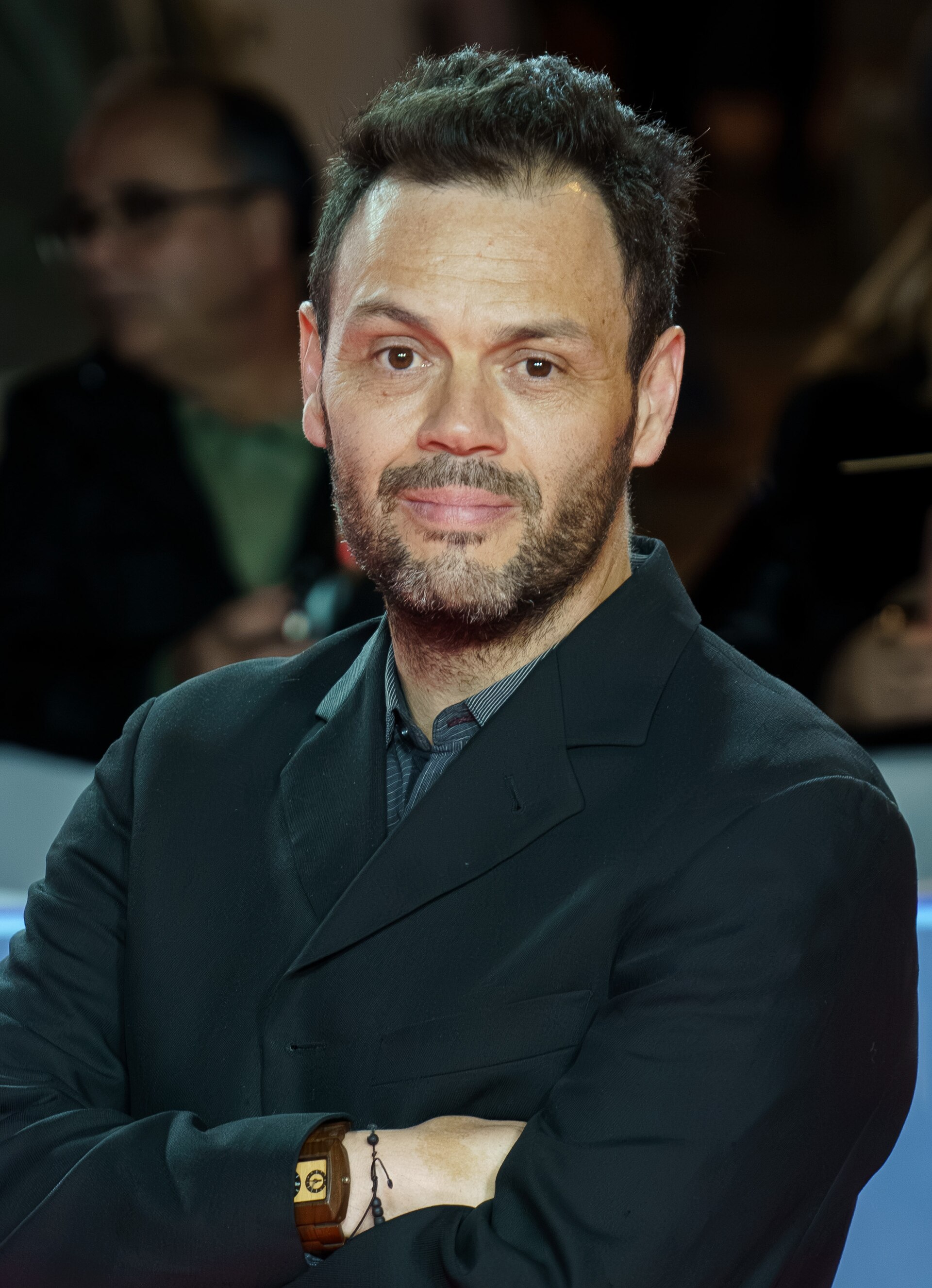 Carlos Armella at the Red Carpet of the Malaga 2025 Festival next to Cervantes Theater
