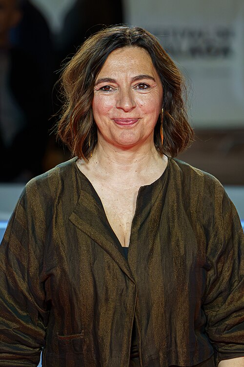 Catalina Solivellas at the Red Carpet of the Malaga 2025 Festival next to Cervantes Theater