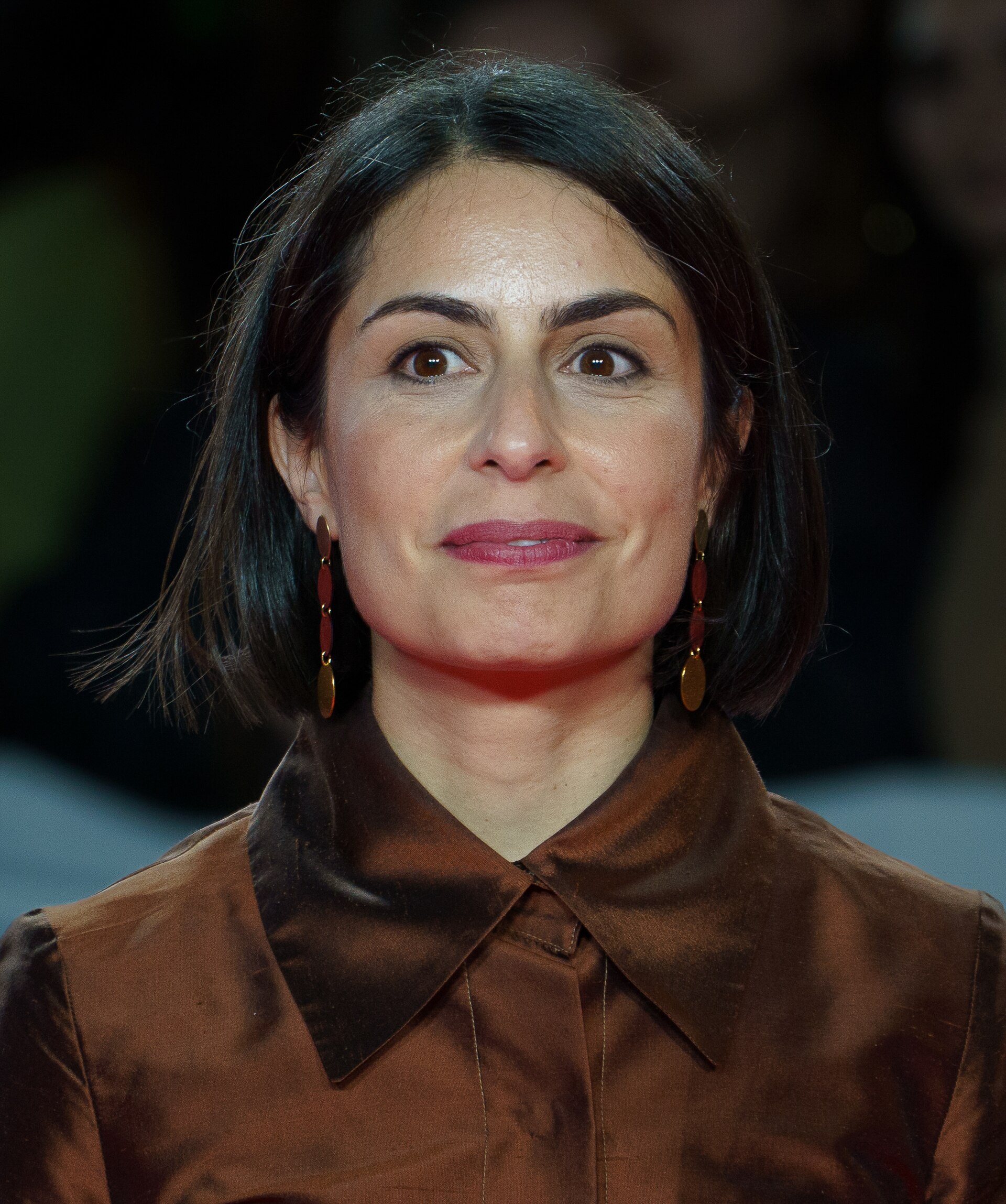 Celia Rico at the Red Carpet of the Malaga 2025 Festival next to Cervantes Theater