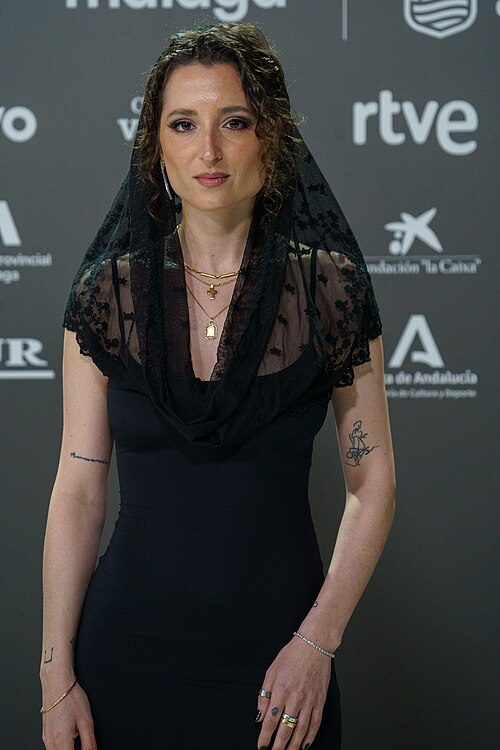 Celina Biurrun at the Red Carpet of the Malaga 2025 Festival at Malaga City Council