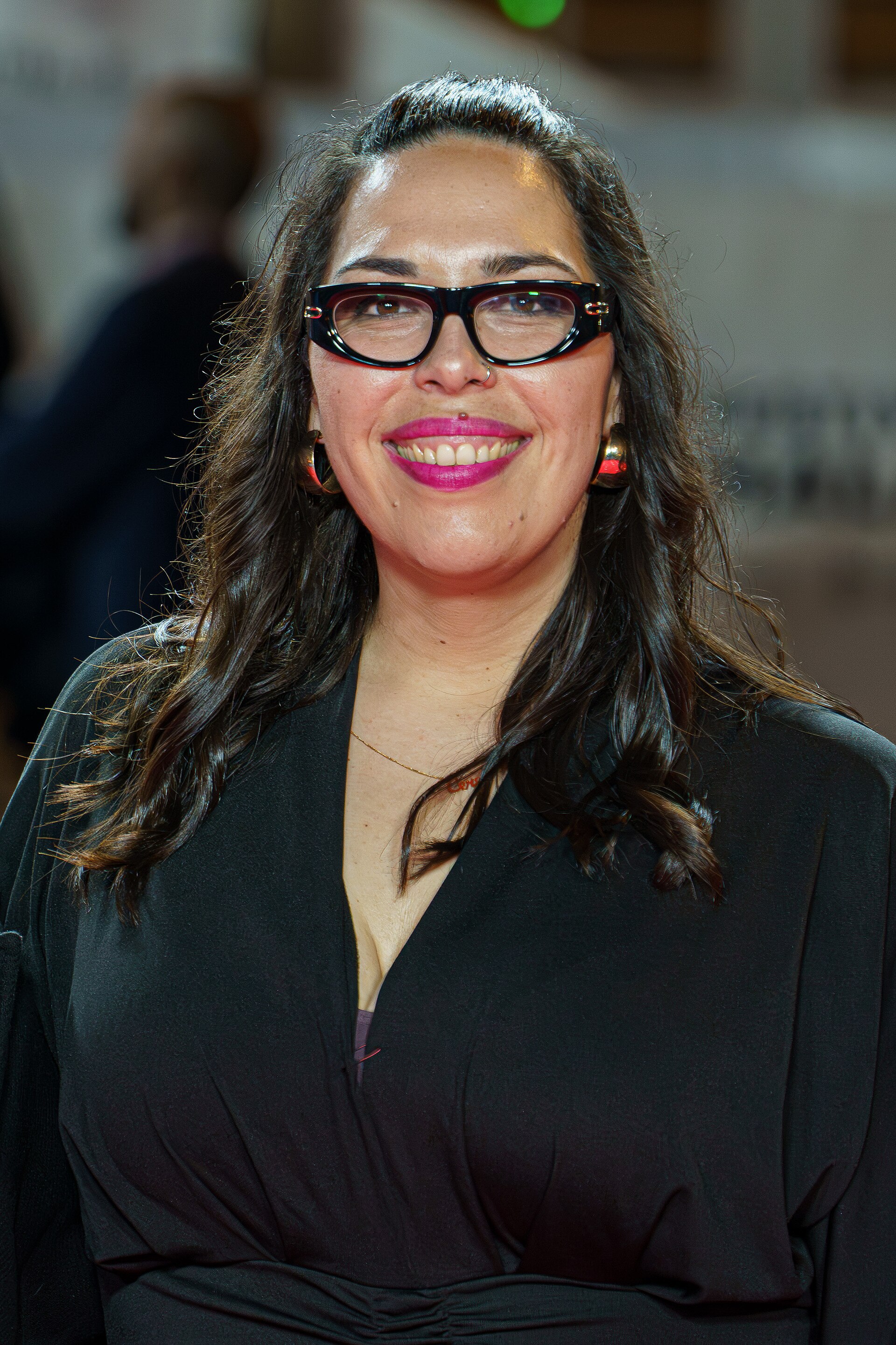 Ceres Machado at the Red Carpet of the Malaga 2025 Festival next to Cervantes Theater