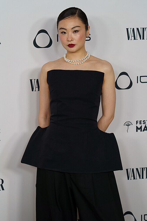 Chacha Huang at the Vanity Fair pary during the Malaga 2025 Festival