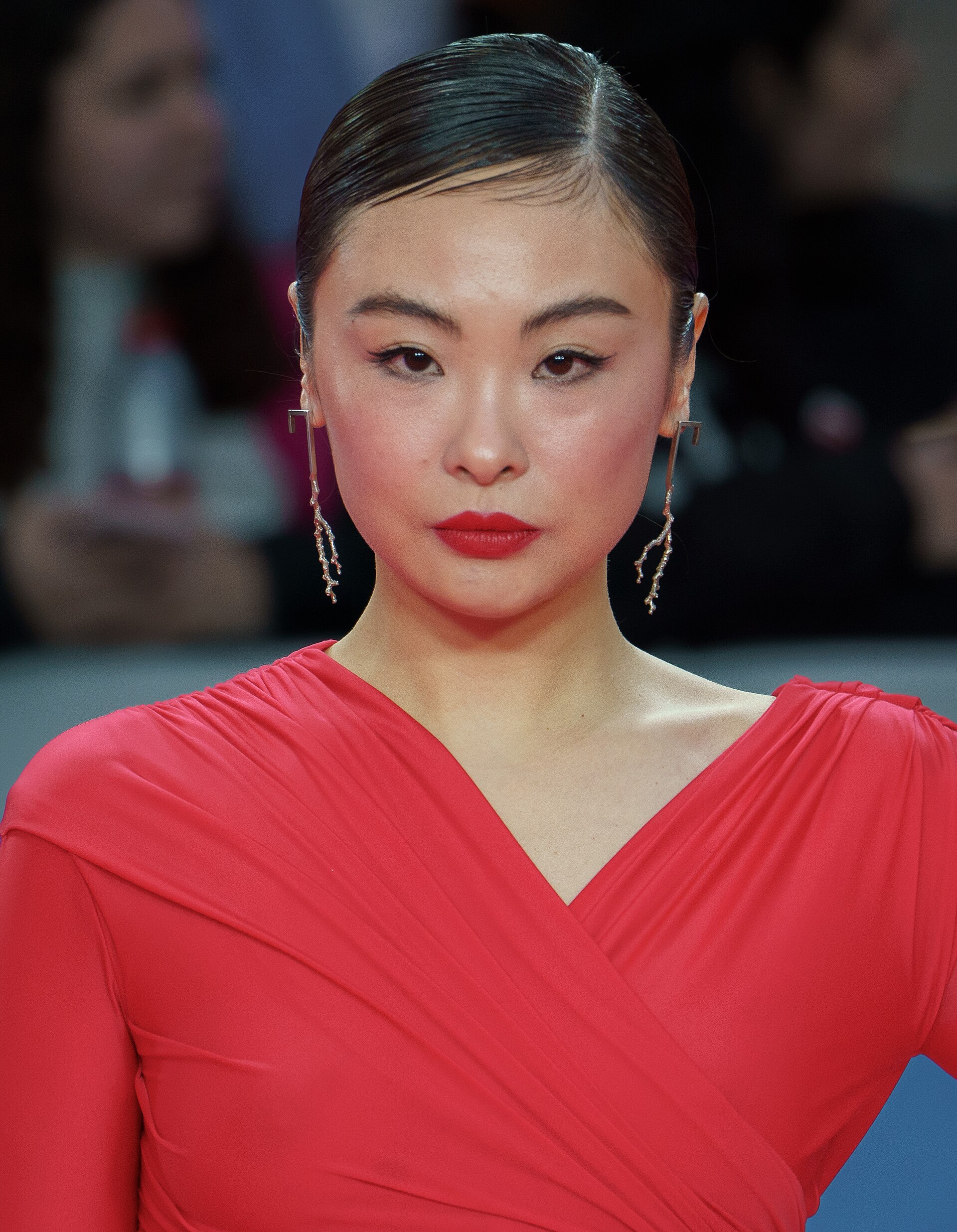 Chacha Huang at the Red Carpet during the Malaga 2025 Festival