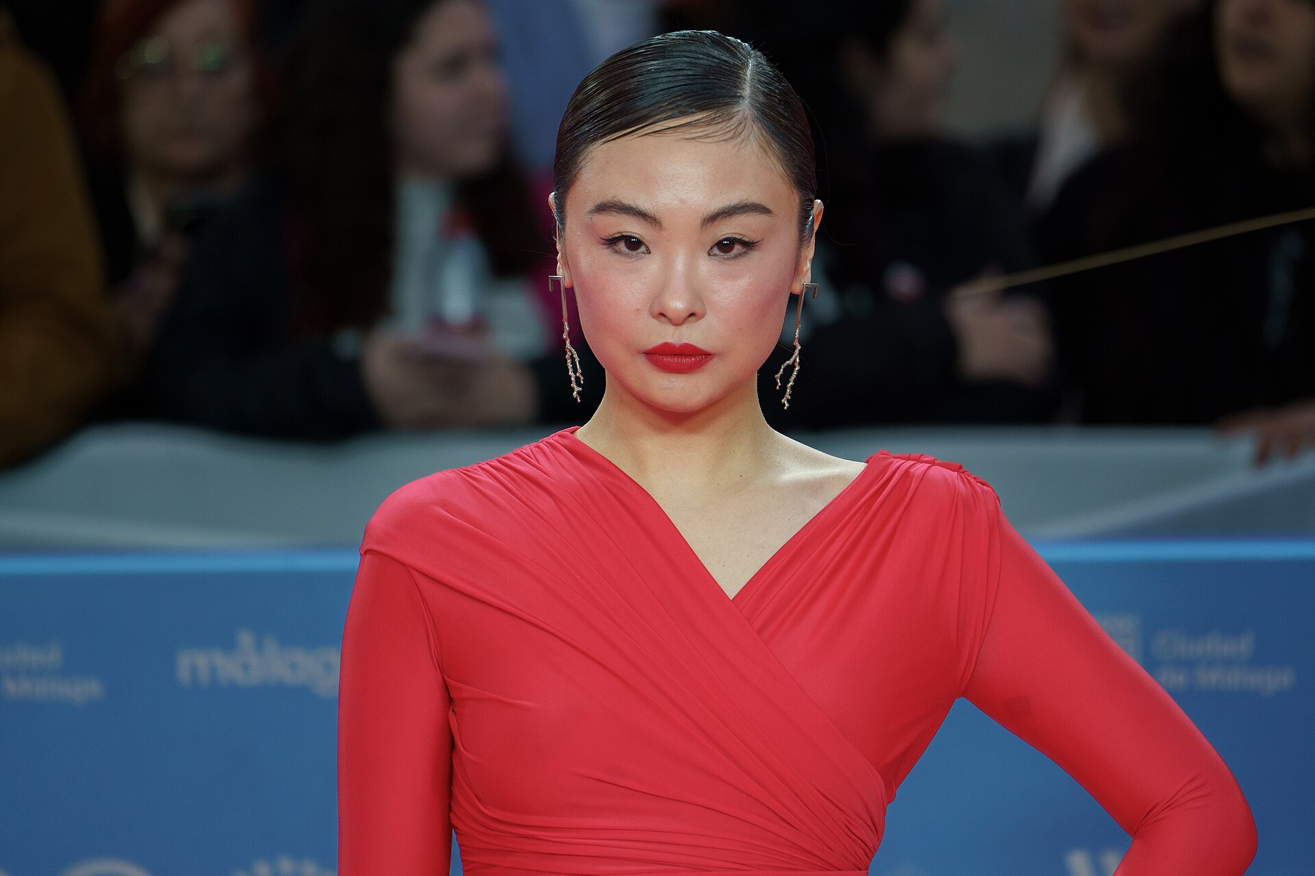 Chacha Huang at the Red Carpet during the Malaga 2025 Festival