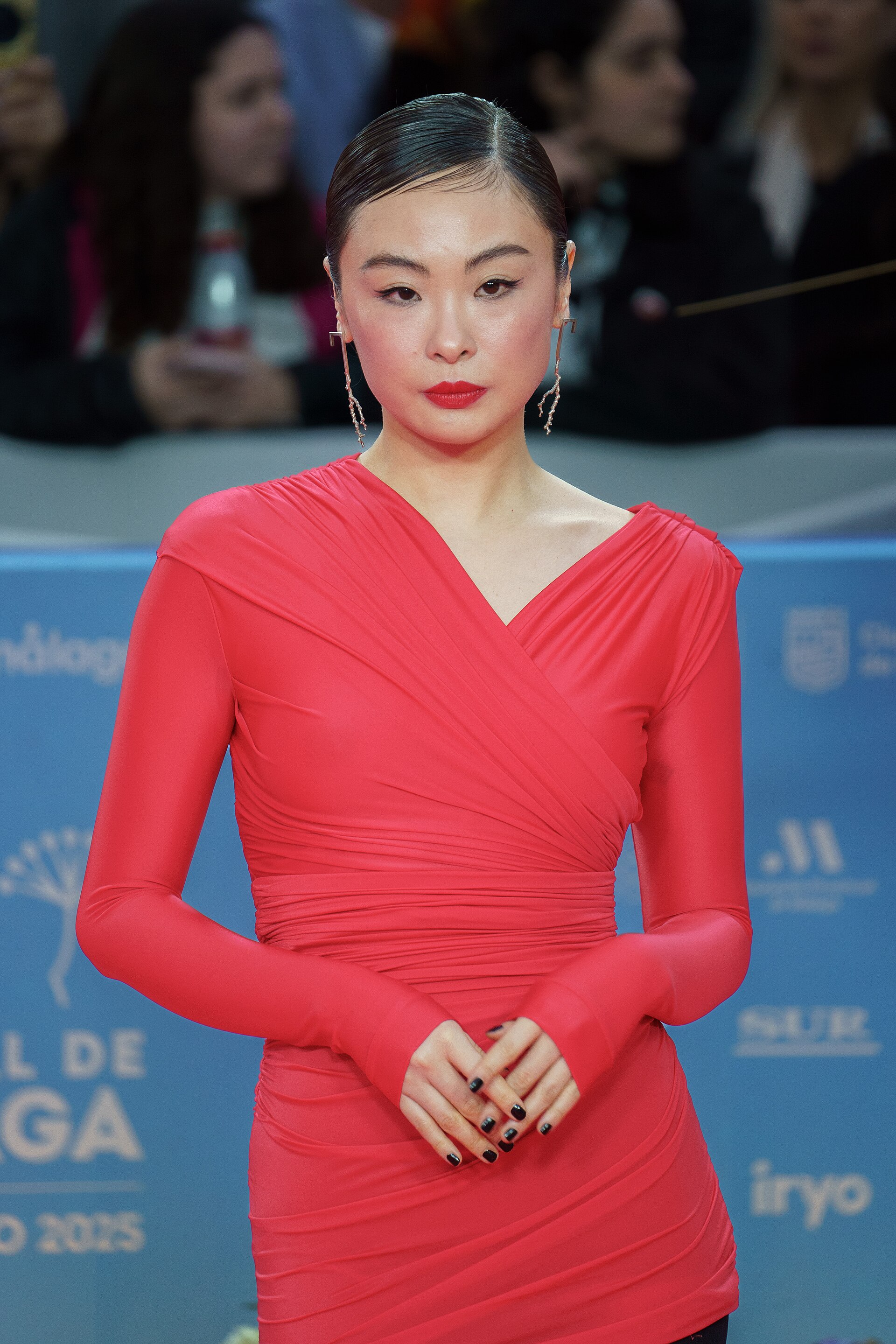 Chacha Huang at the Red Carpet during the Malaga 2025 Festival