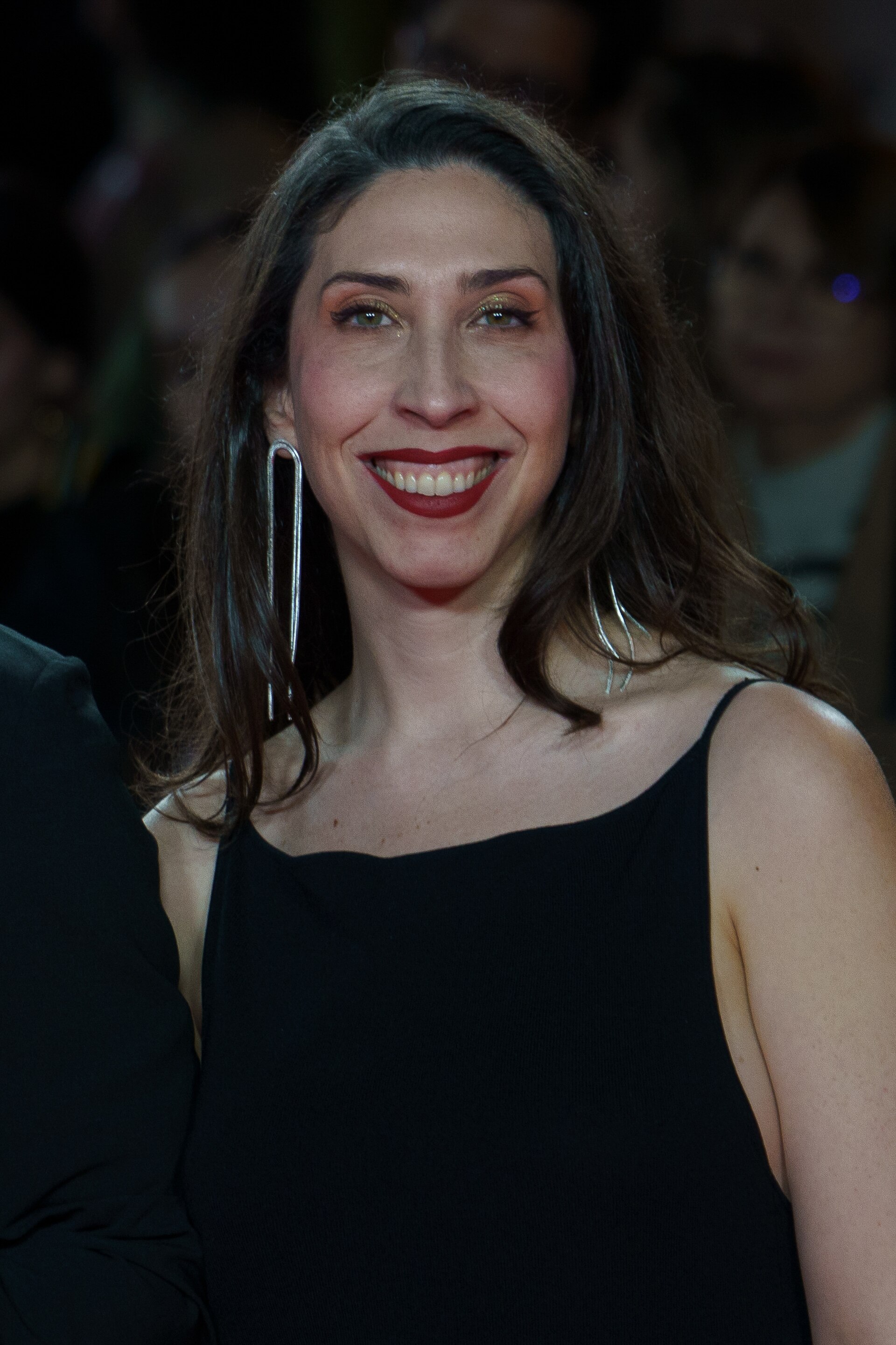 Cristina Galán at the Red Carpet of the Malaga 2025 Festival next to Cervantes Theater