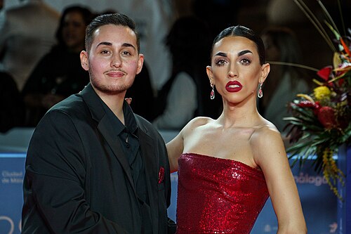 Dani Lodestro & Regina Varanski at the Red Carpet of the Malaga 2025 Festival next to Cervantes Theater