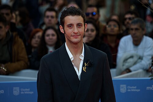 Daniel Ibañez at the Red Carpet of the Malaga 2025 Festival next to Cervantes Theater