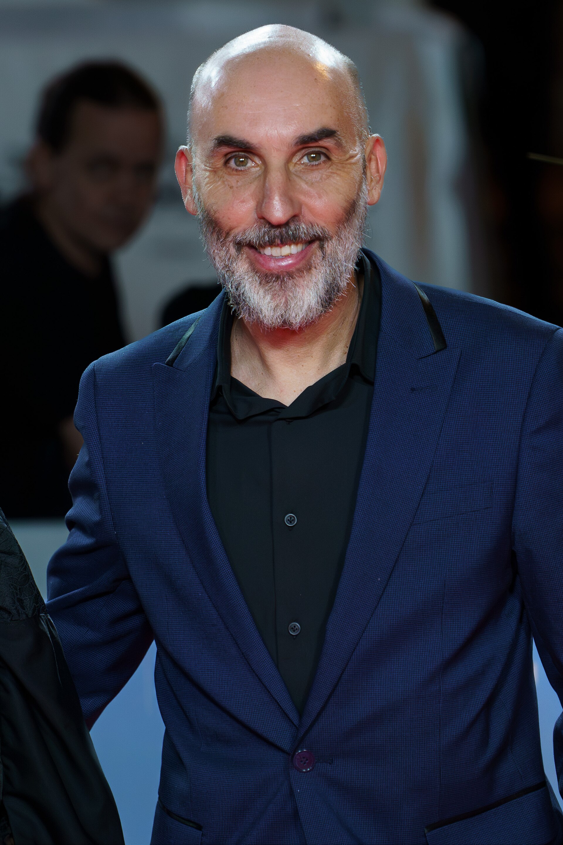 David Baute at the Red Carpet of the Malaga 2025 Festival next to Cervantes Theater