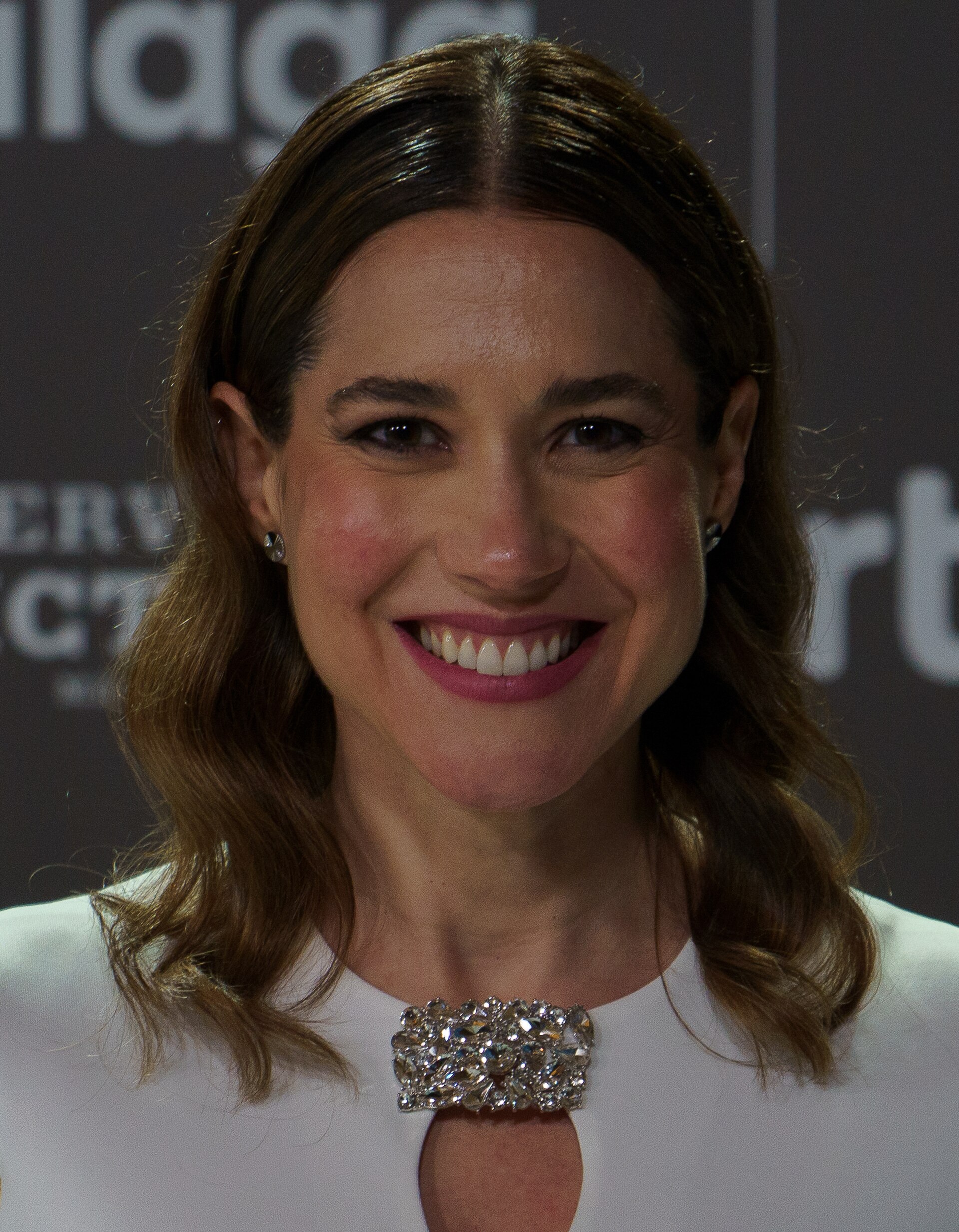 Elena Martínez at the Red Carpet of the Malaga 2025 Festival at Malaga City Council