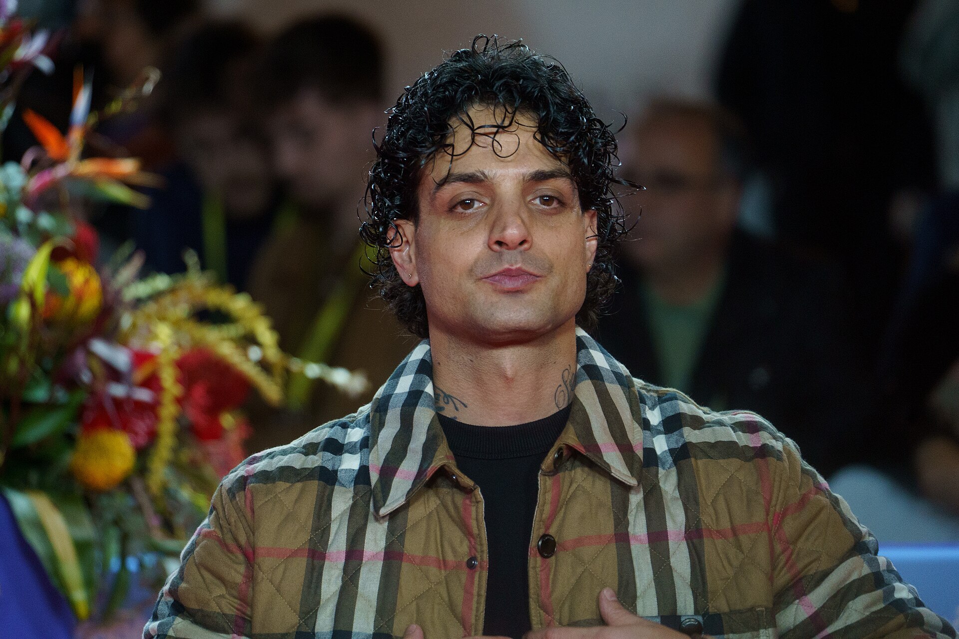 Elio Toffana at the Red Carpet of the Malaga 2025 Festival next to Cervantes Theater