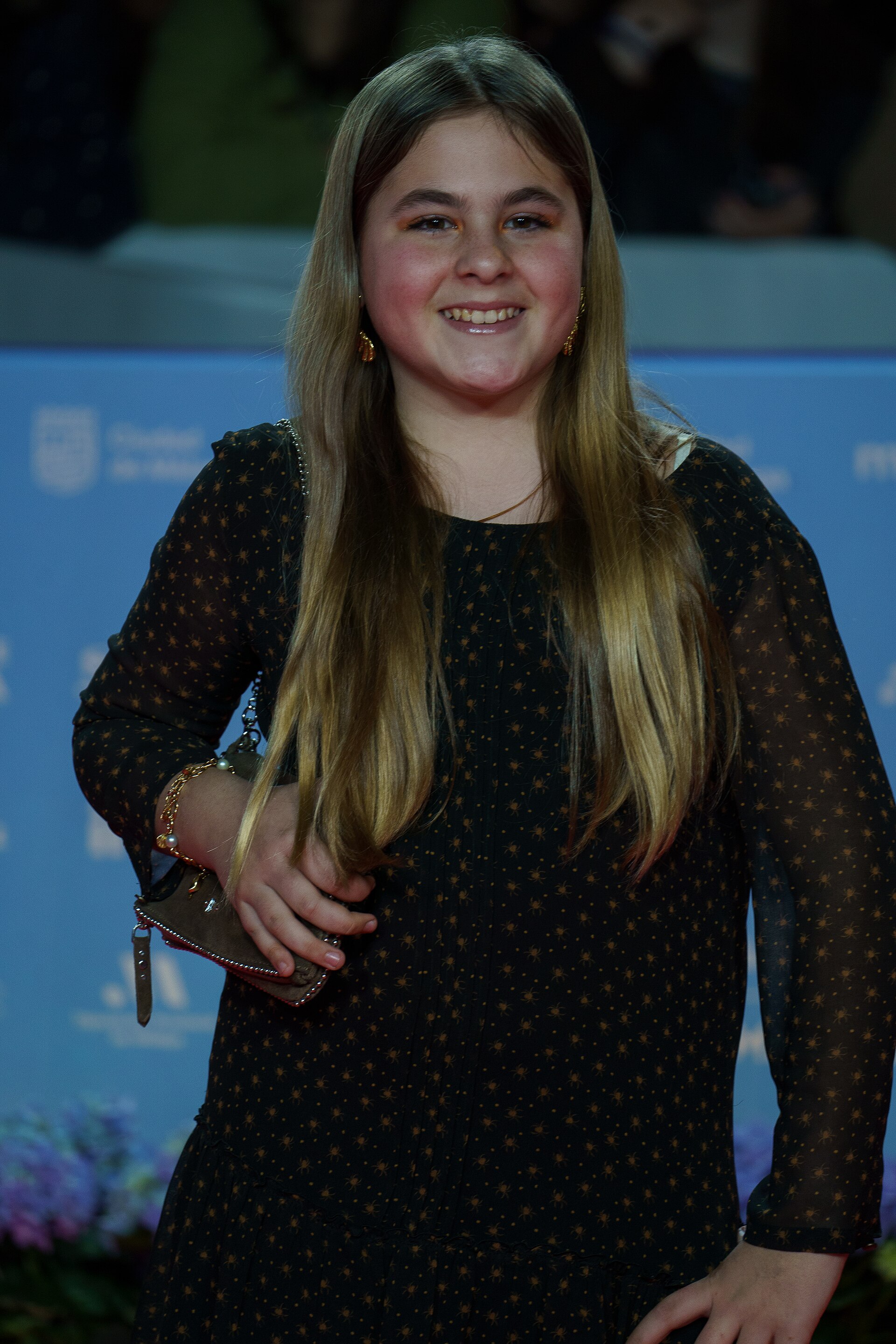 Elorri Arrizabalaga at the Red Carpet of the Malaga 2025 Festival next to Cervantes Theater