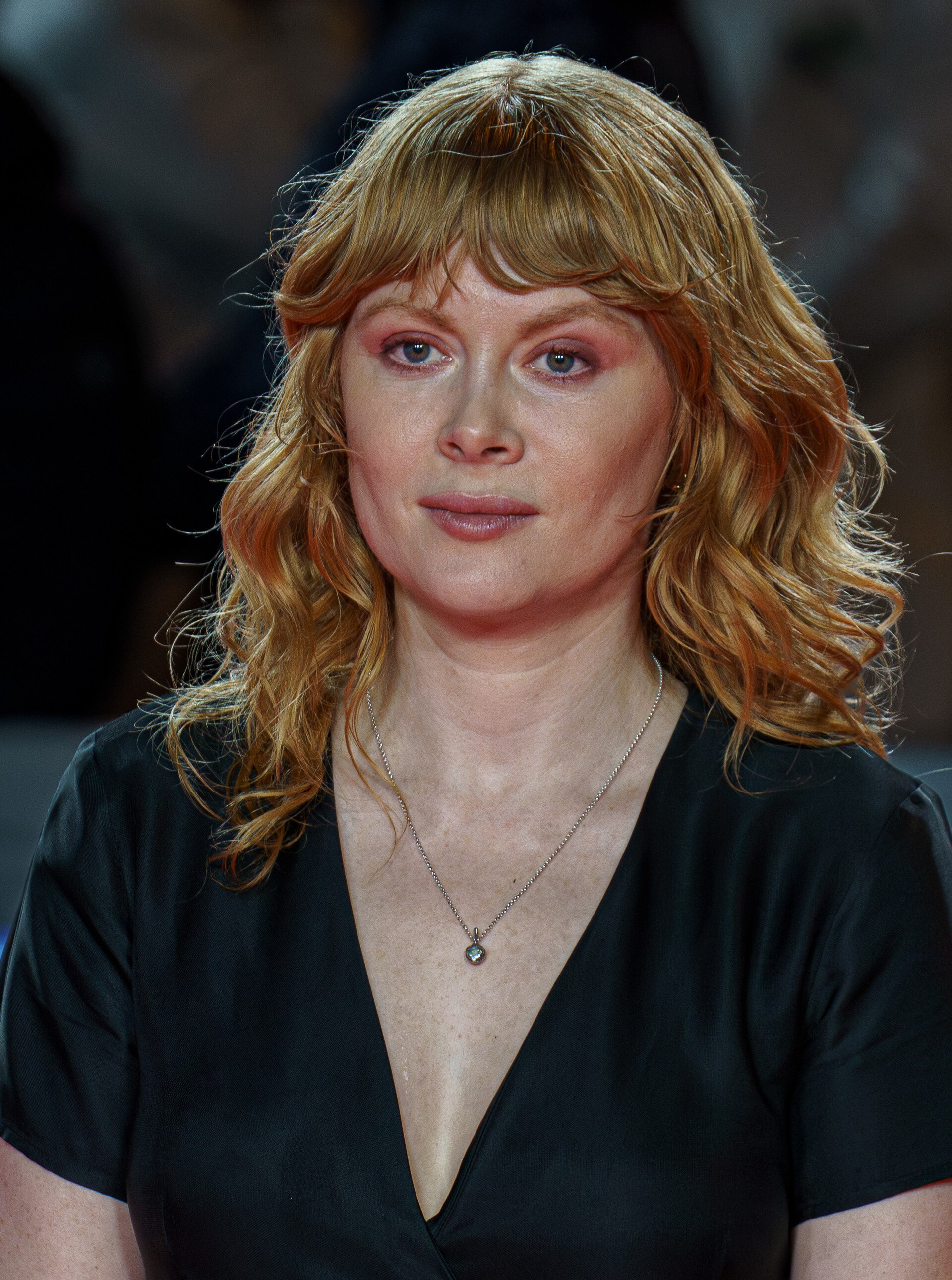 Emily Beecham at the Red Carpet of the Malaga 2025 Festival next to Cervantes Theater