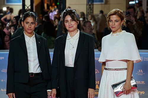 Part of Culpa Cero team at the Red Carpet of the Malaga 2025 Festival next to Cervantes Theater