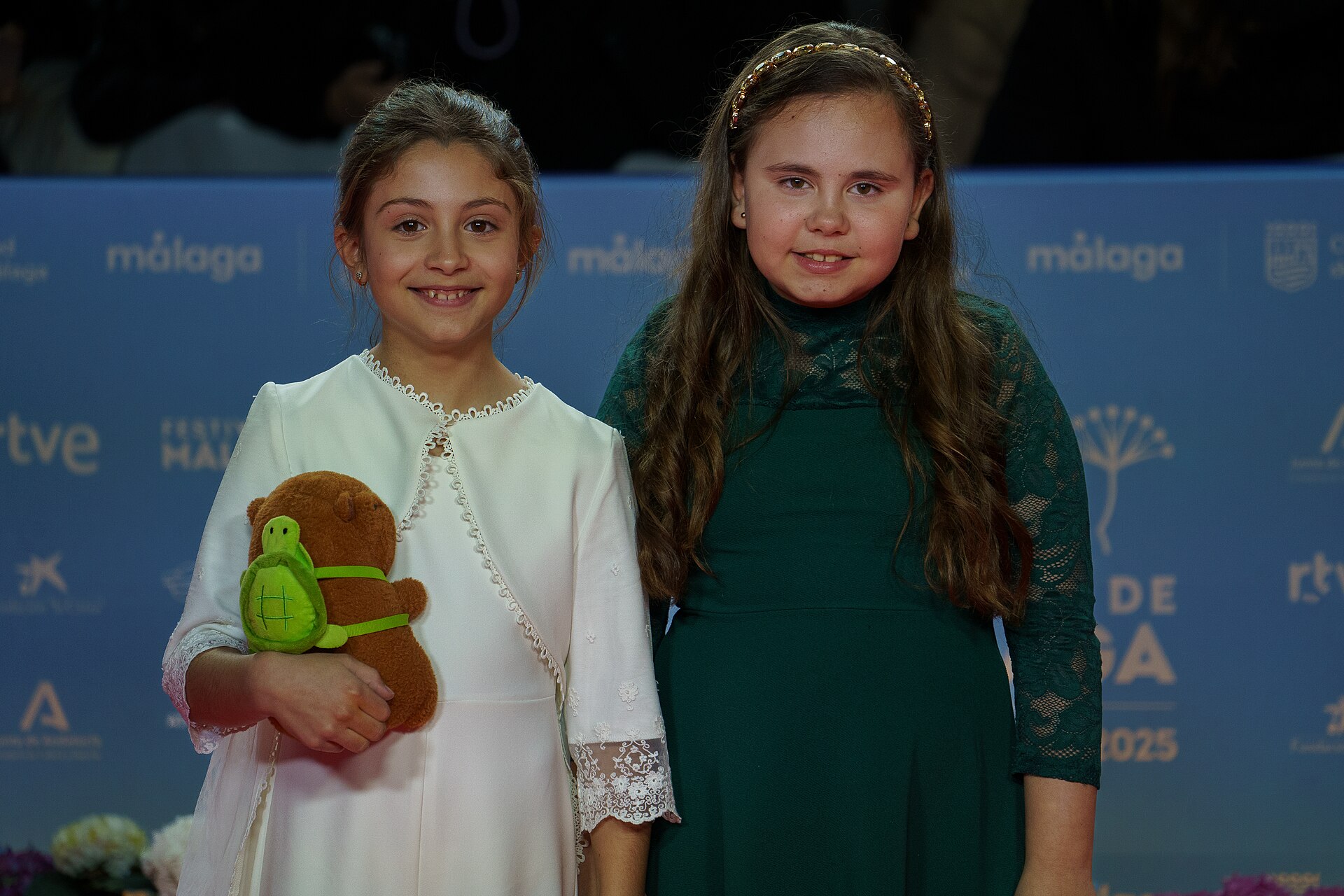 Part of Los Tortuga at the Red Carpet of the Malaga 2025 Festival next to Cervantes Theater