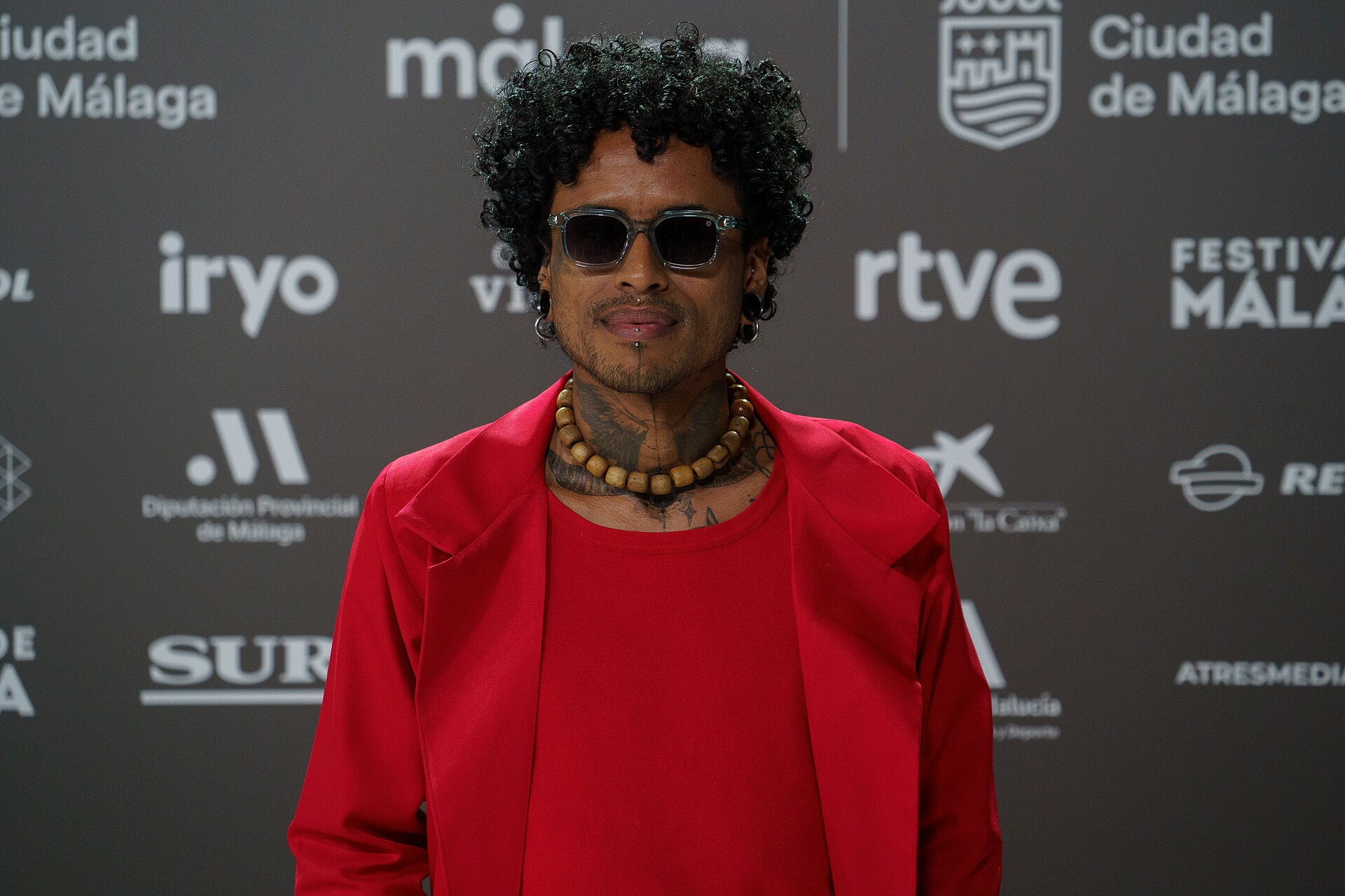 Felipe Giraldo at the Red Carpet of the Malaga 2025 Festival at Malaga City Council