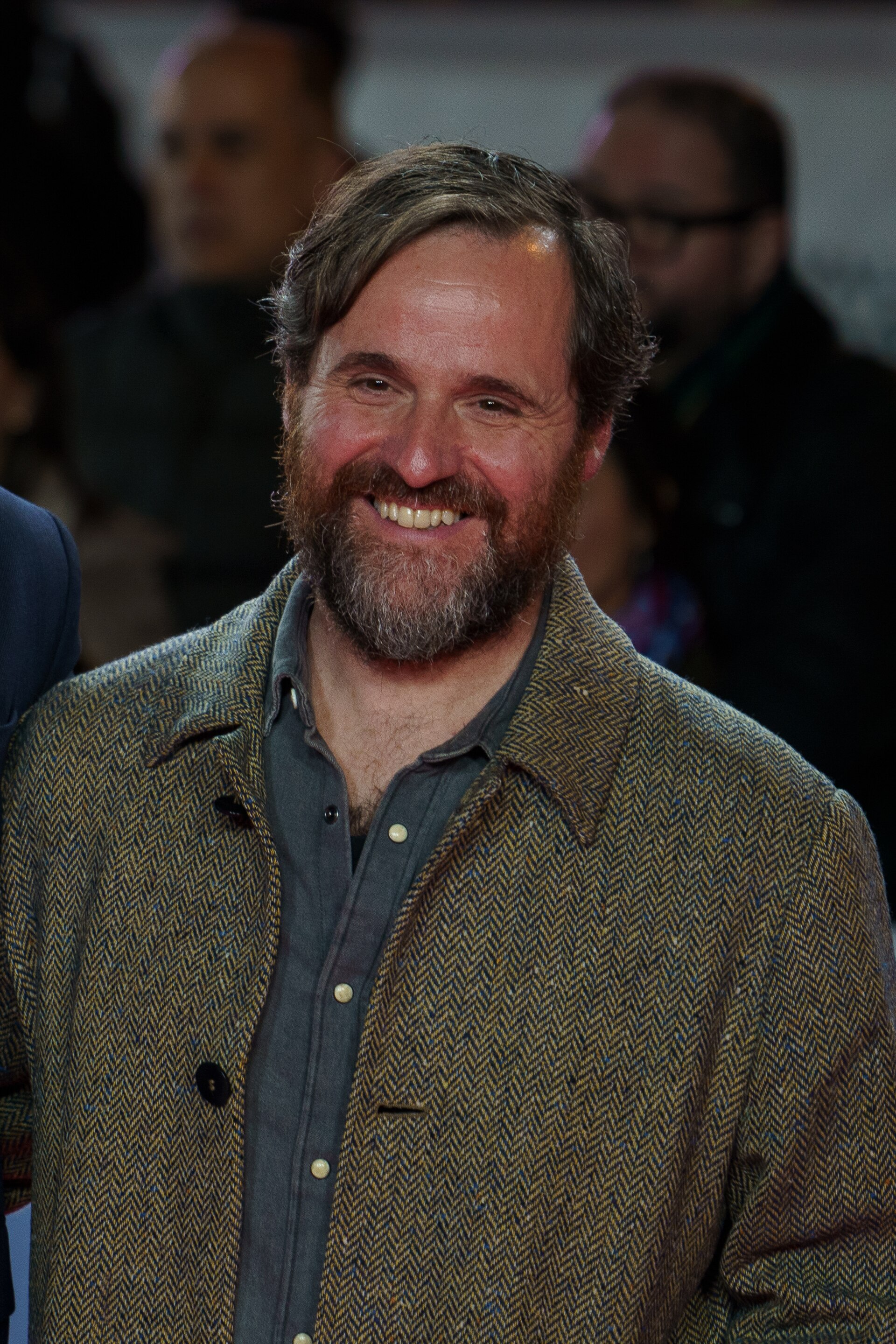 Fernando Navarro at the Red Carpet of the Malaga 2025 Festival next to Cervantes Theater