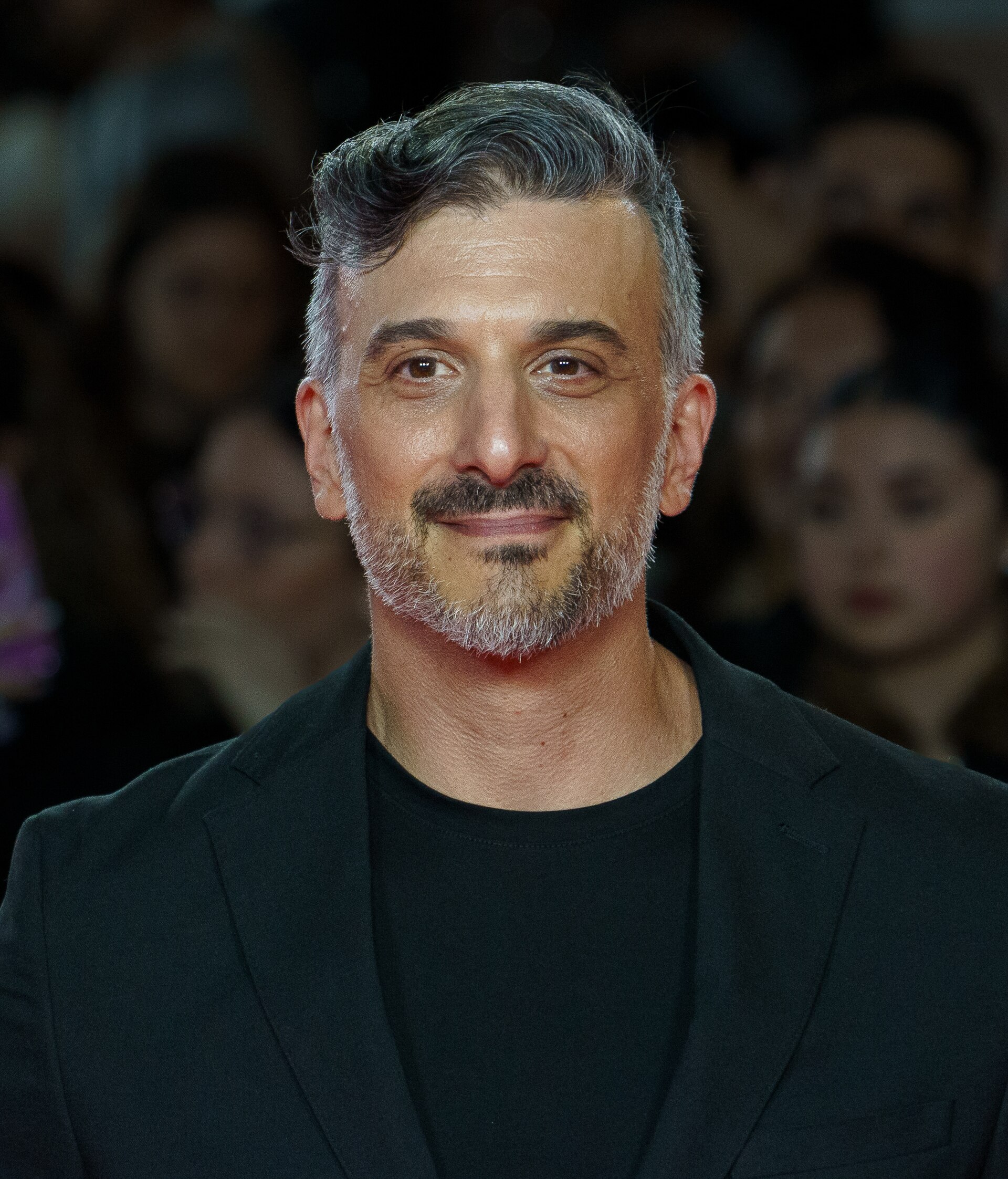 Gabriel Nesci at the Red Carpet of the Malaga 2025 Festival next to Cervantes Theater