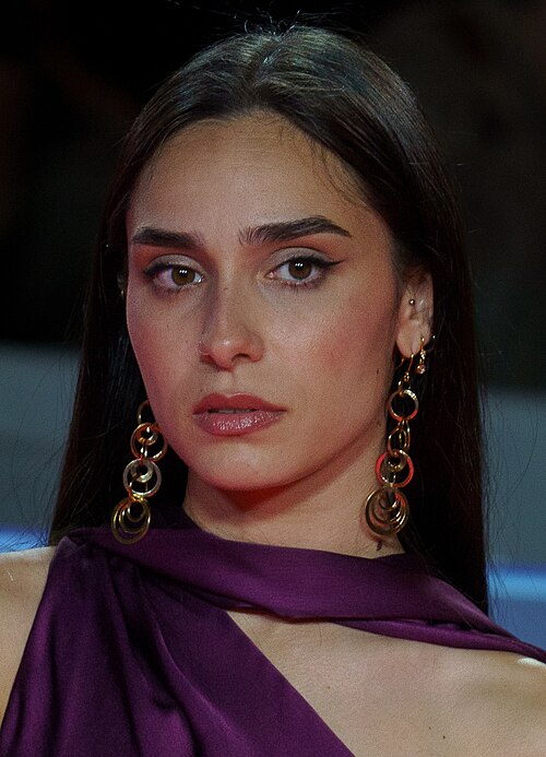 Gemma García at the Red Carpet of the Malaga 2025 Festival next to Cervantes Theater