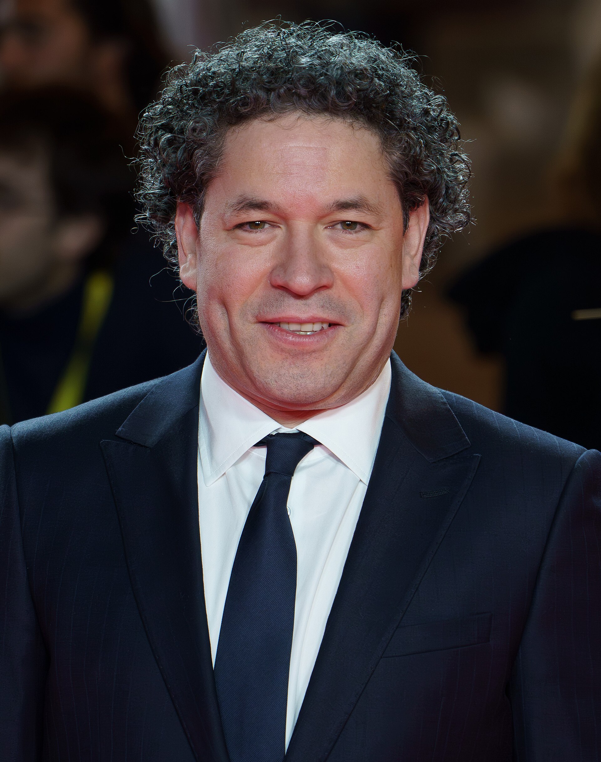 Gustavo Dudamel at the Red Carpet of the Malaga 2025 Festival next to Cervantes Theater
