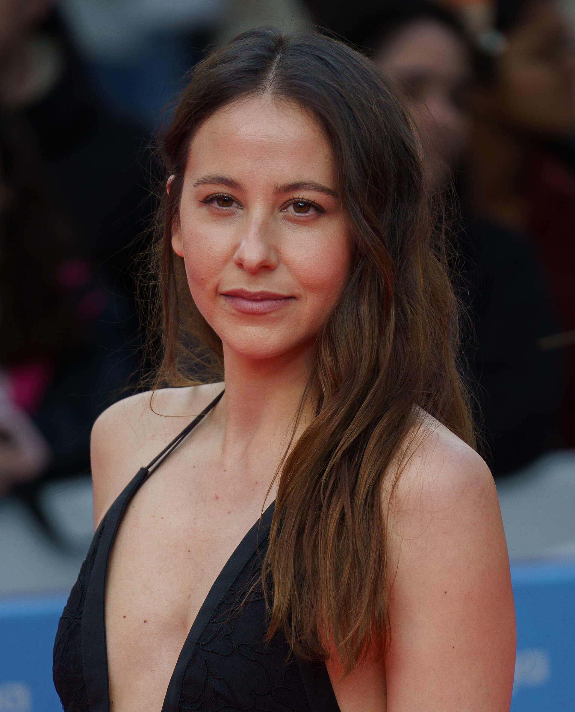 Irene Escolar at the Red Carpet of the Malaga 2025 Festival next to Cervantes Theater