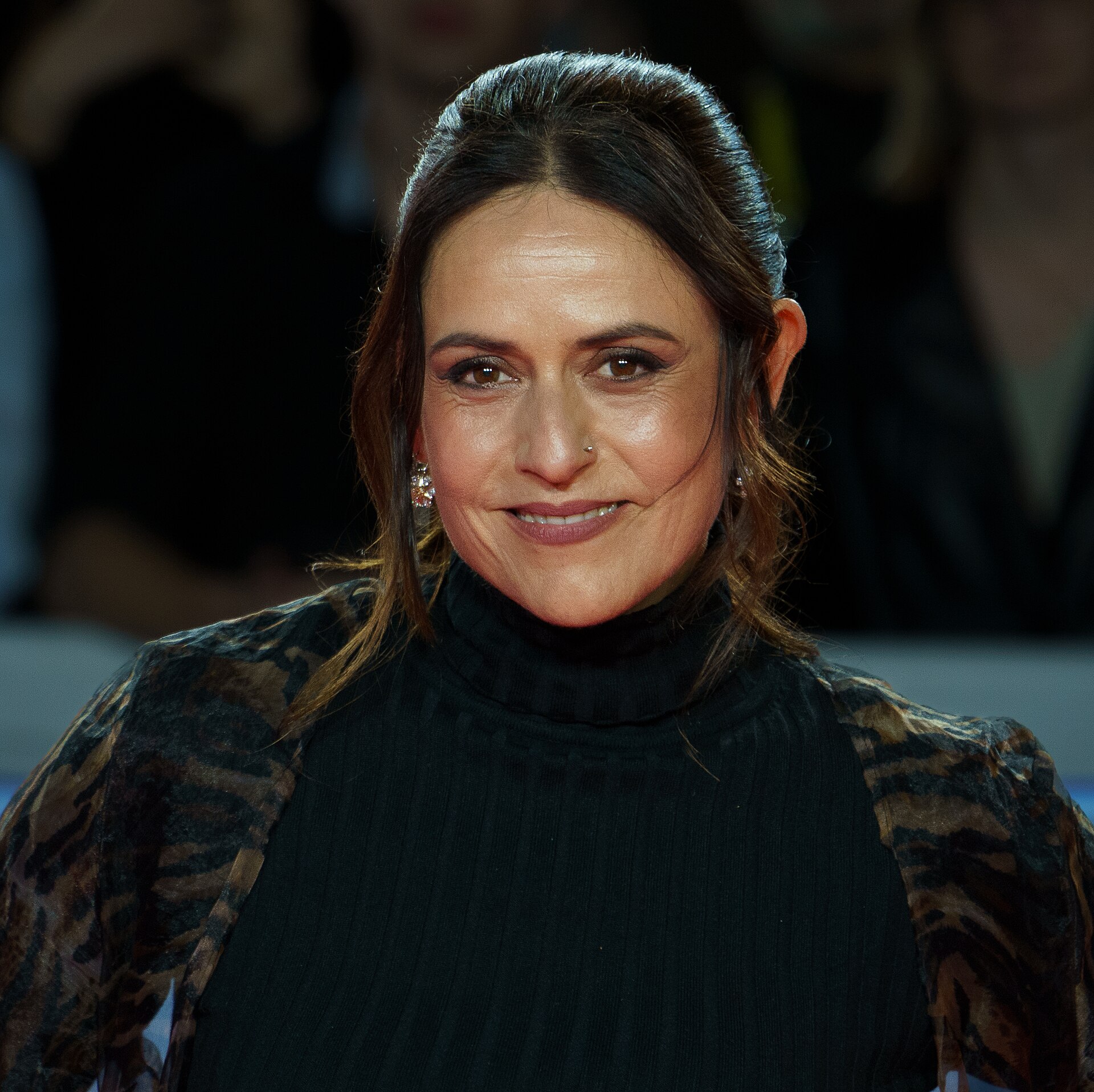 tziar Ituño at the Red Carpet of the Malaga 2025 Festival next to Cervantes Theater