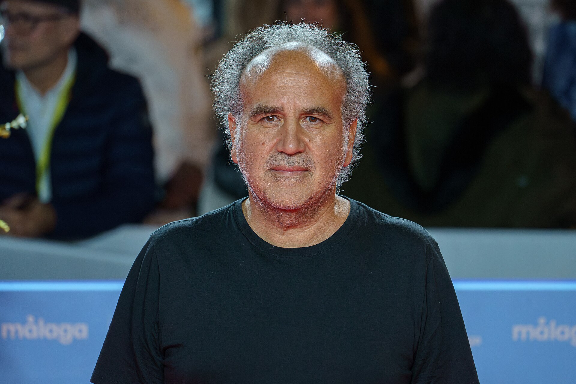 Javier Corcuera at the Red Carpet of the Malaga 2025 Festival next to Cervantes Theater