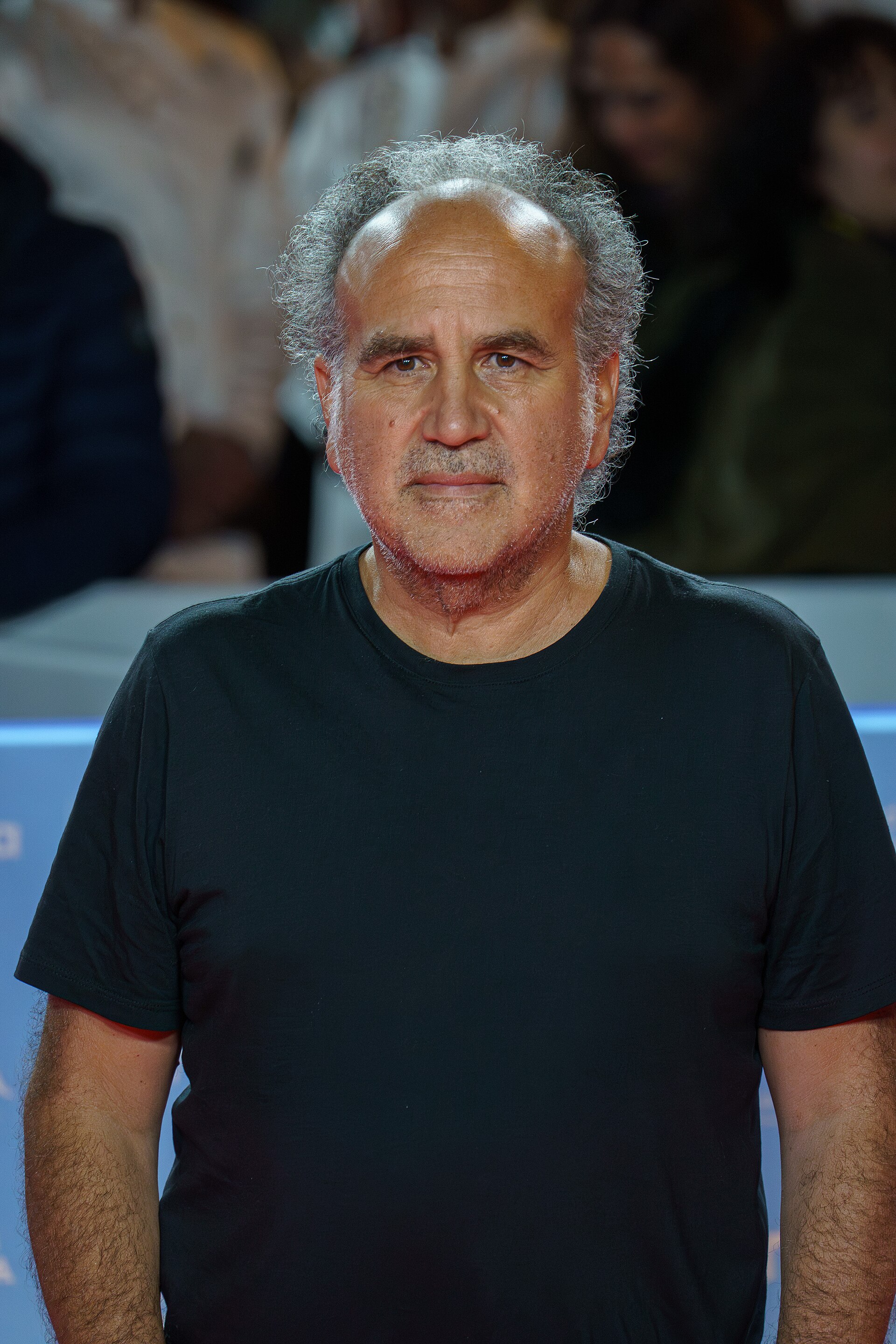 Javier Corcuera at the Red Carpet of the Malaga 2025 Festival next to Cervantes Theater