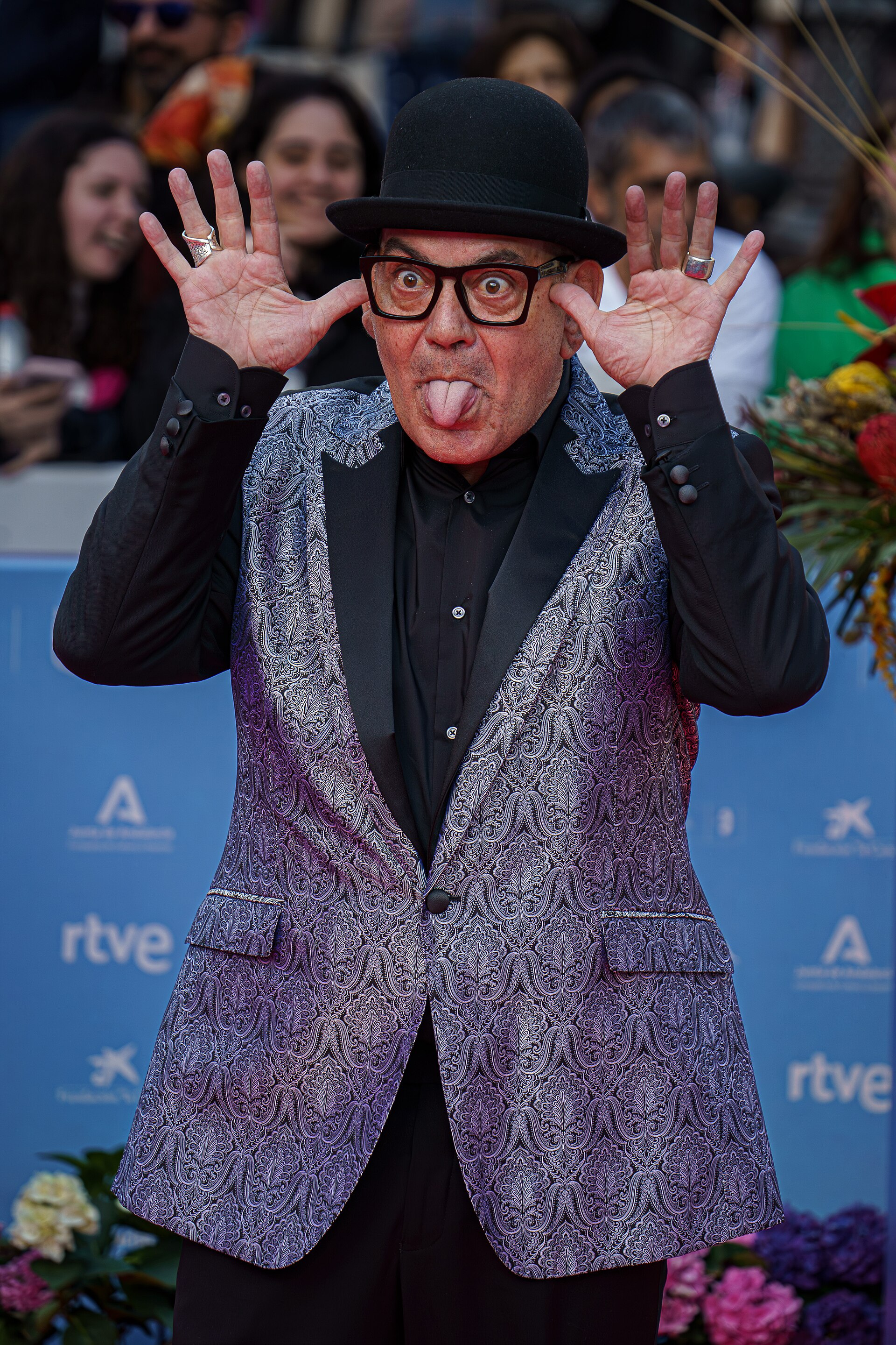 José Corbacho at the Red Carpet of the Malaga 2025 Festival next to Cervantes Theater
