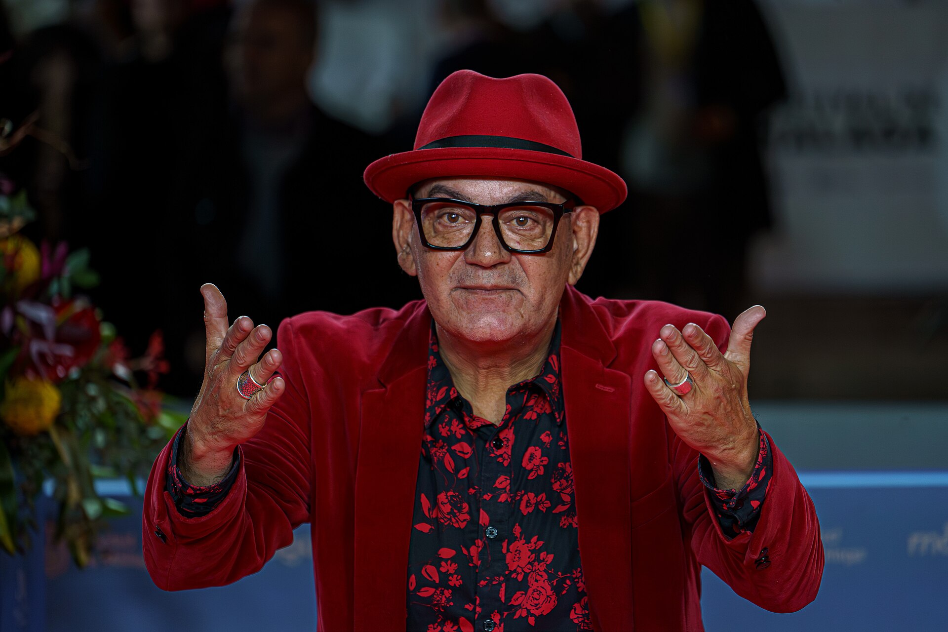 José Corbacho at the Red Carpet of the Malaga 2025 Festival next to Cervantes Theater
