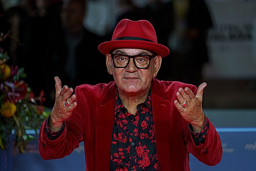 José Corbacho at the Red Carpet of the Malaga 2025 Festival next to Cervantes Theater
