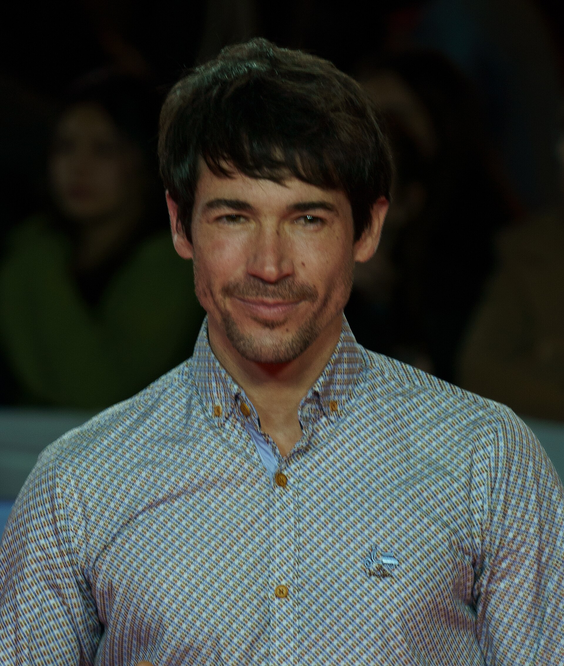 Juan José Ballesta at the Red Carpet of the Malaga 2025 Festival next to Cervantes Theater