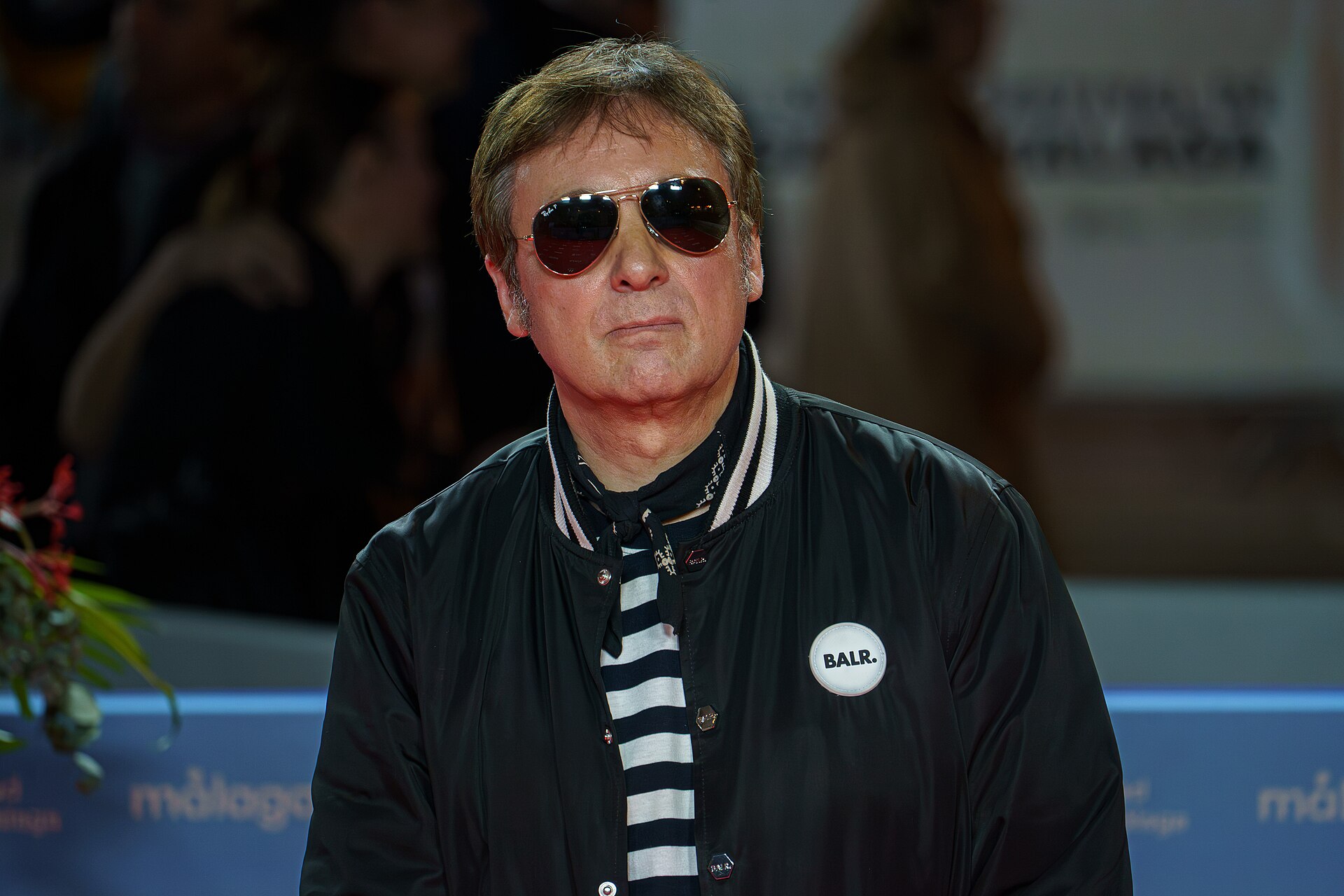 Juan Vicente Cordoba at the Red Carpet of the Malaga 2025 Festival next to Cervantes Theater