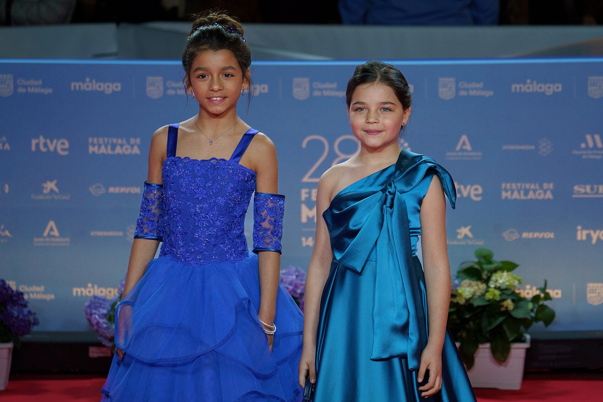 Ana Asensio at the Red Carpet of the Malaga 2025 Festival next to Cervantes Theater