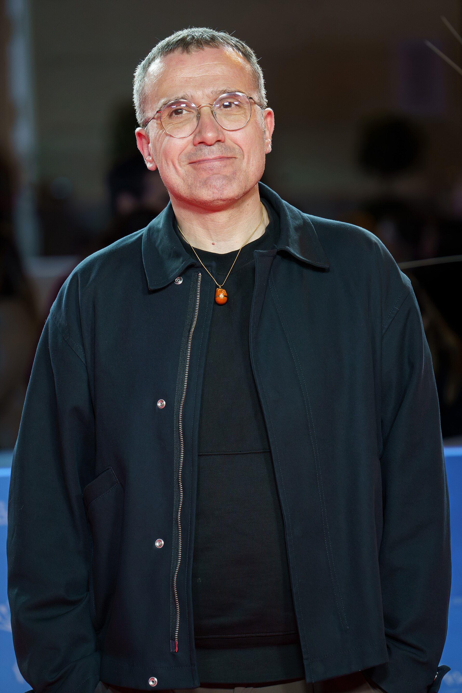 Lino Escalera at the Red Carpet of the Malaga 2025 Festival next to Cervantes Theater