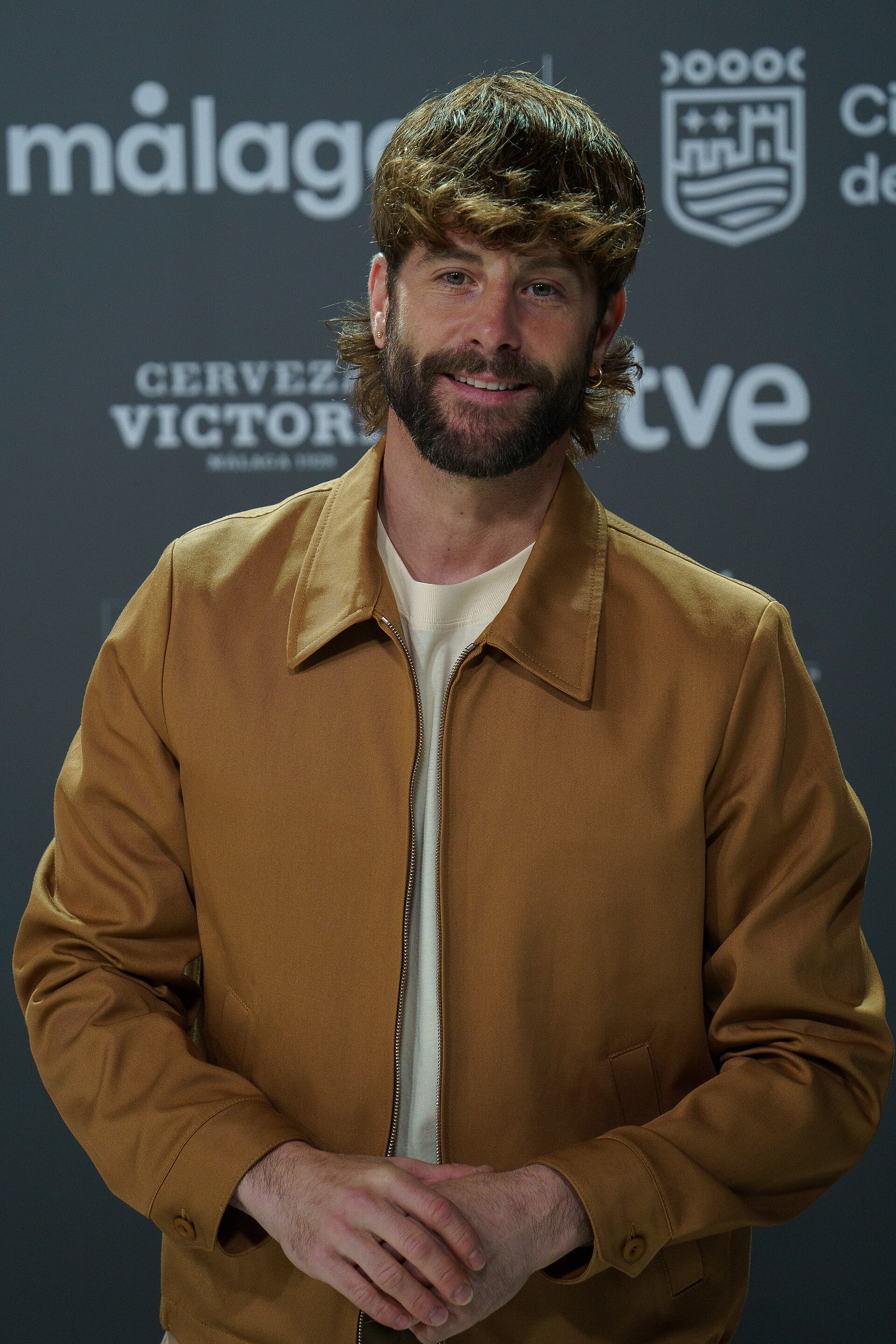 Luis Fernández at the Red Carpet of the Malaga 2025 Festival at Malaga City Council