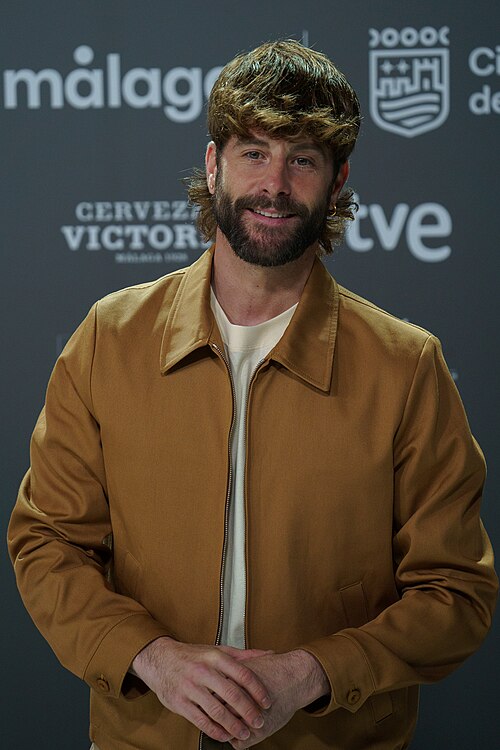 Luis Fernández at the Red Carpet of the Malaga 2025 Festival at Malaga City Council