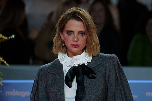 Macarena Gómez at the Red Carpet of the Malaga 2025 Festival next to Cervantes Theater