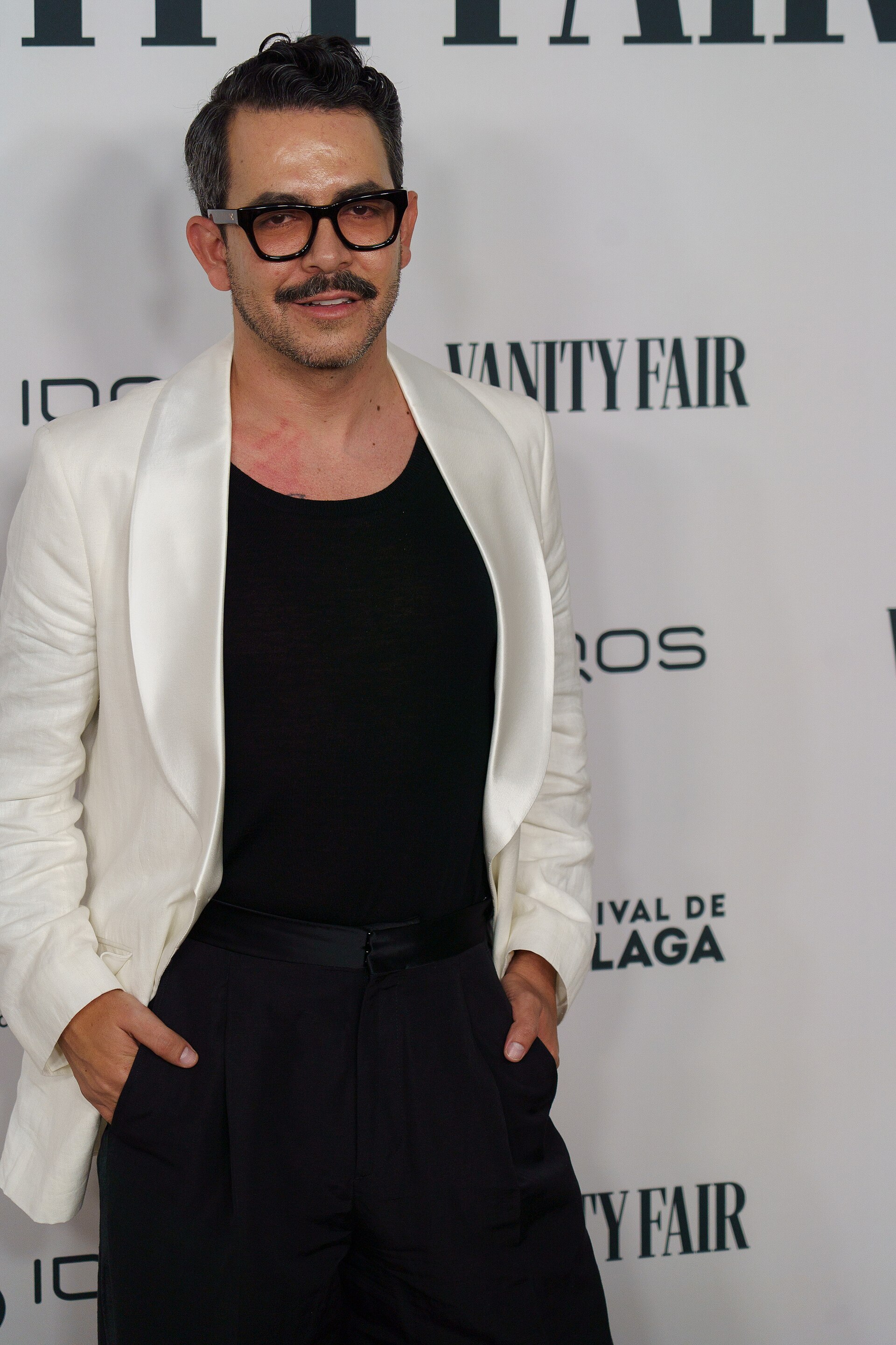 Manolo Caro at the Vanity Fair pary during the Malaga 2025 Festival