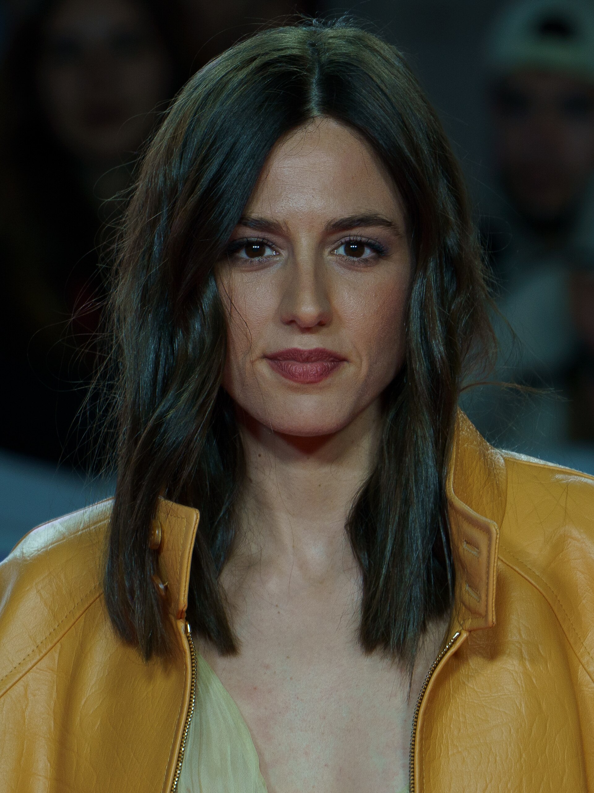 Marina Salas at the Red Carpet of the Malaga 2025 Festival next to Cervantes Theater