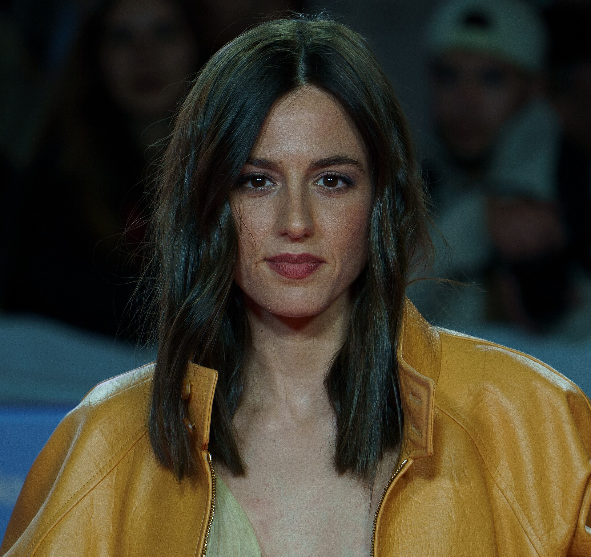 Marina Salas at the Red Carpet of the Malaga 2025 Festival next to Cervantes Theater