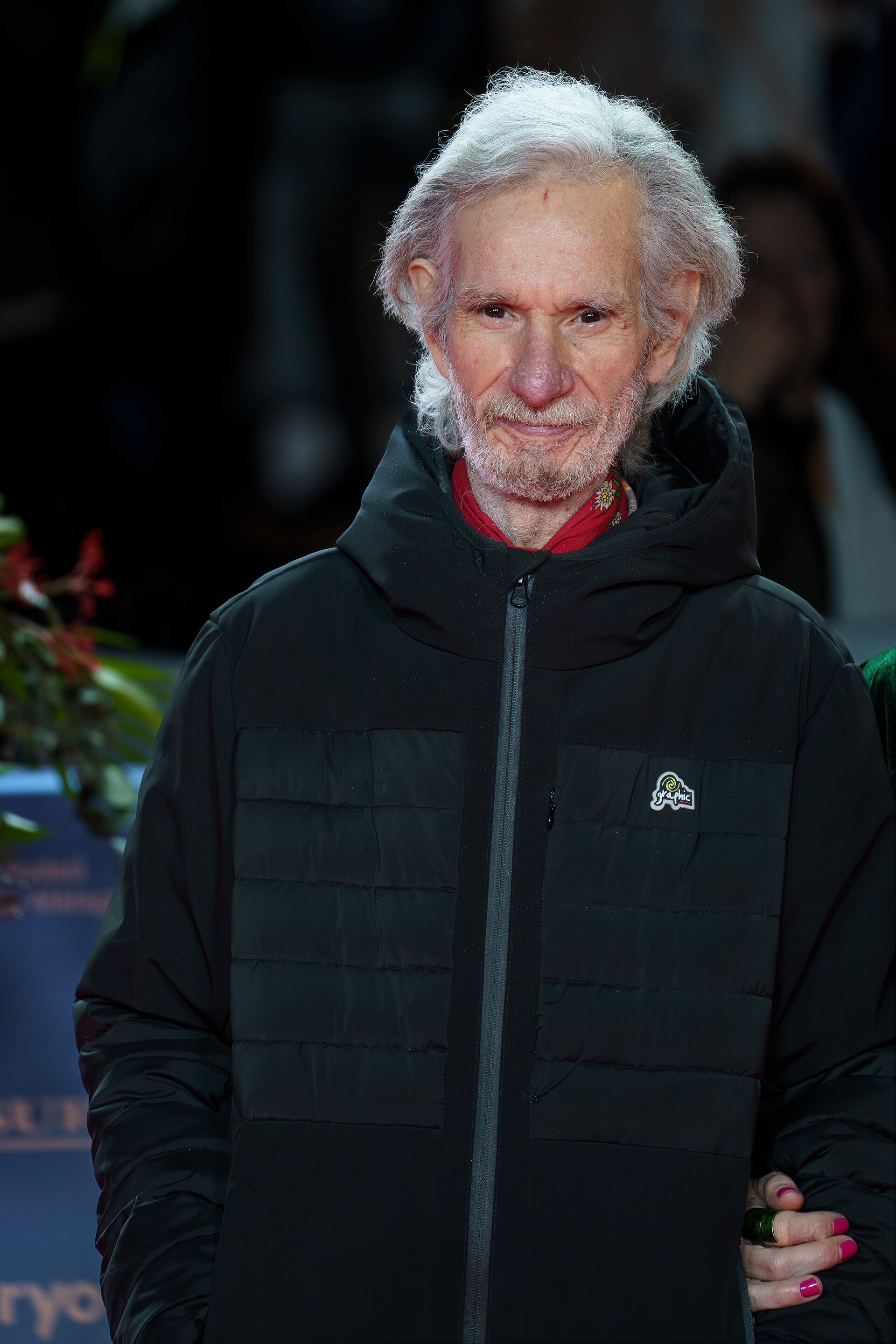 Mario Pardo at the Red Carpet of the Malaga 2025 Festival next to Cervantes Theater