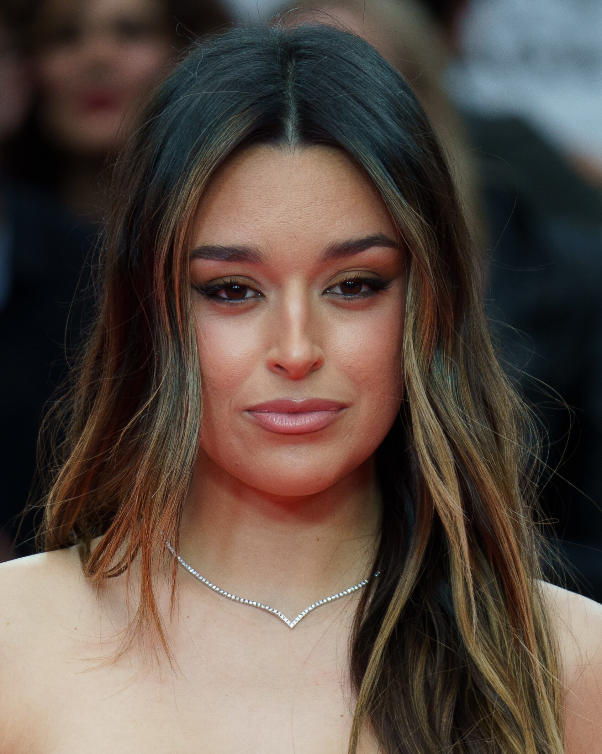 Marta Díaz at the Red Carpet of the Malaga 2025 Festival next to Cervantes Theater