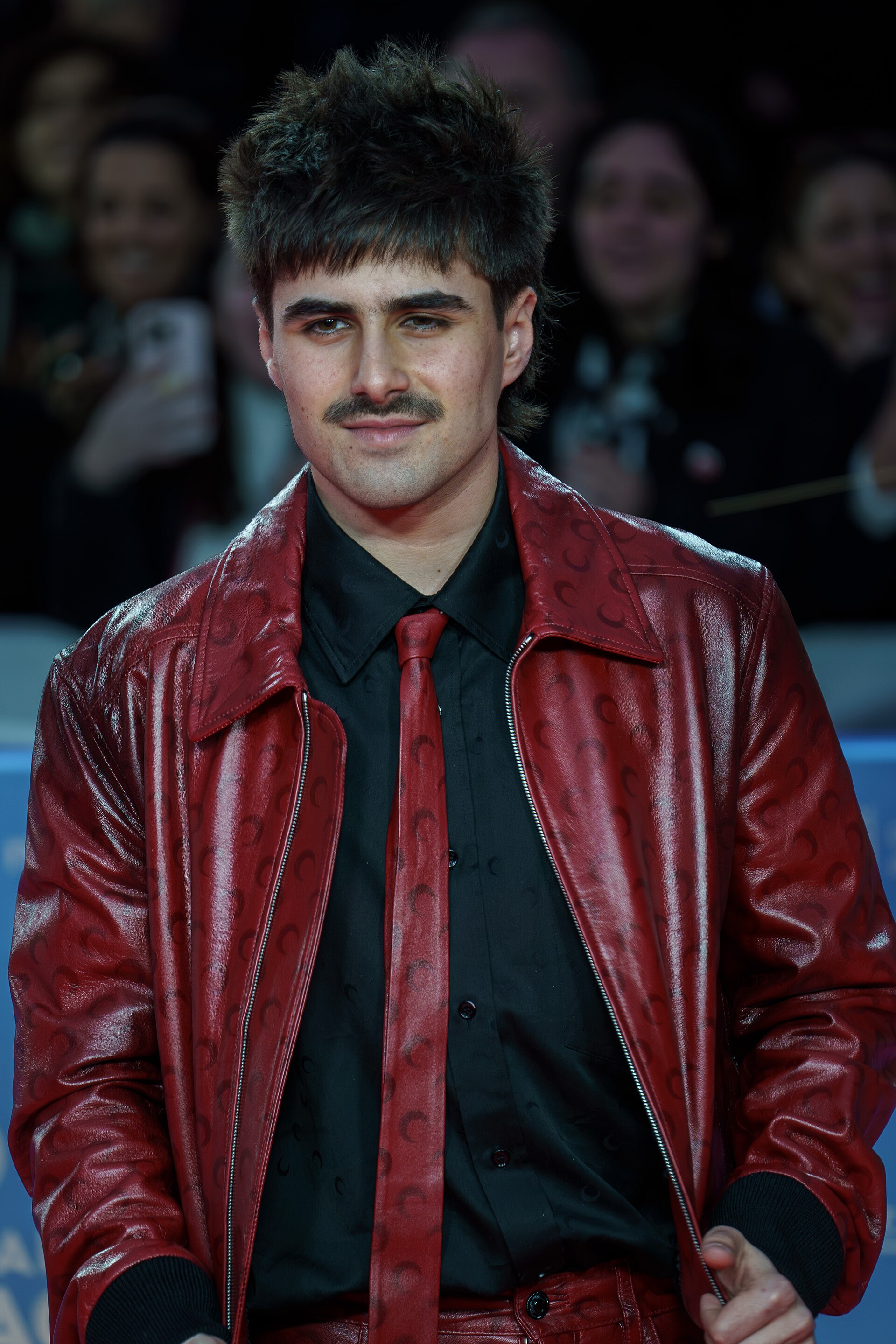 Martin Urrutia at the Red Carpet of Malaga 2025 Festival next to Cervantes Theatre