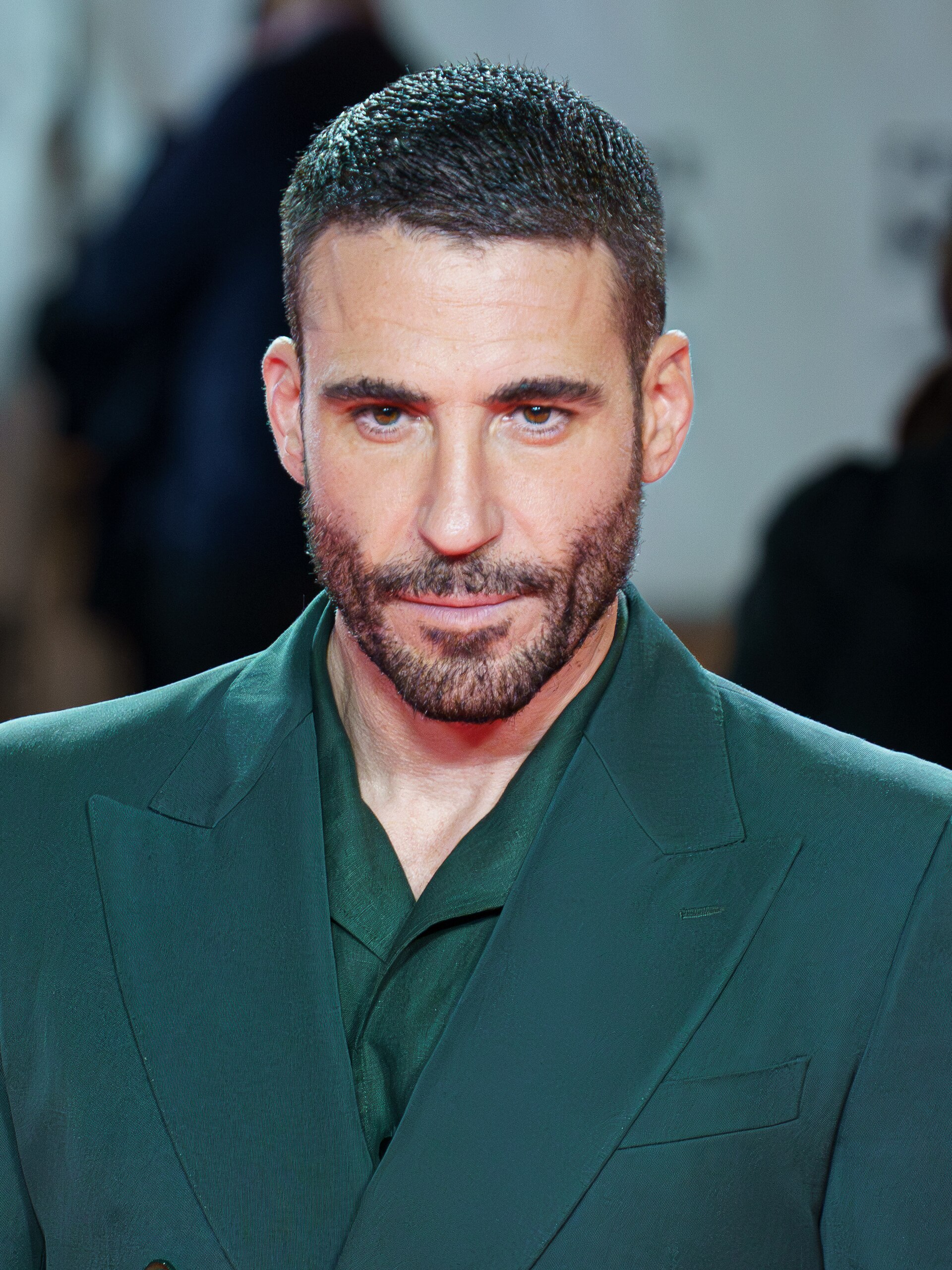 Miguel Ángel Silvestre at the Red Carpet of the Malaga 2025 Festival next to Cervantes Theater