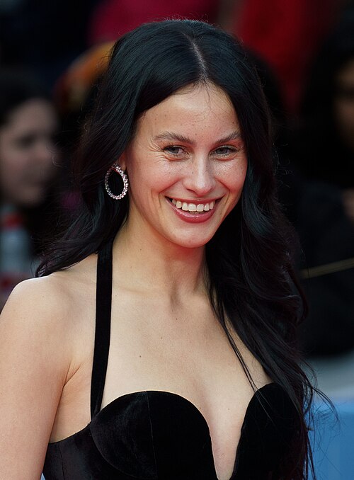 Milena Smit at the Red Carpet of the Malaga 2025 Festival next to Cervantes Theater