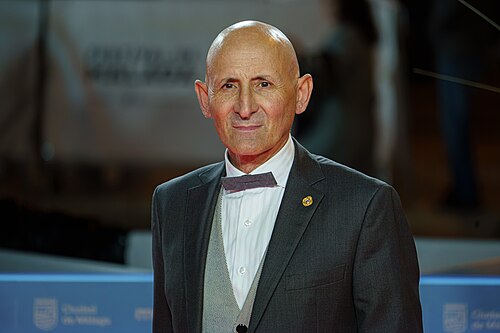 Modesto Lomba  at the Red Carpet of the Malaga 2025 Festival next to Cervantes Theater