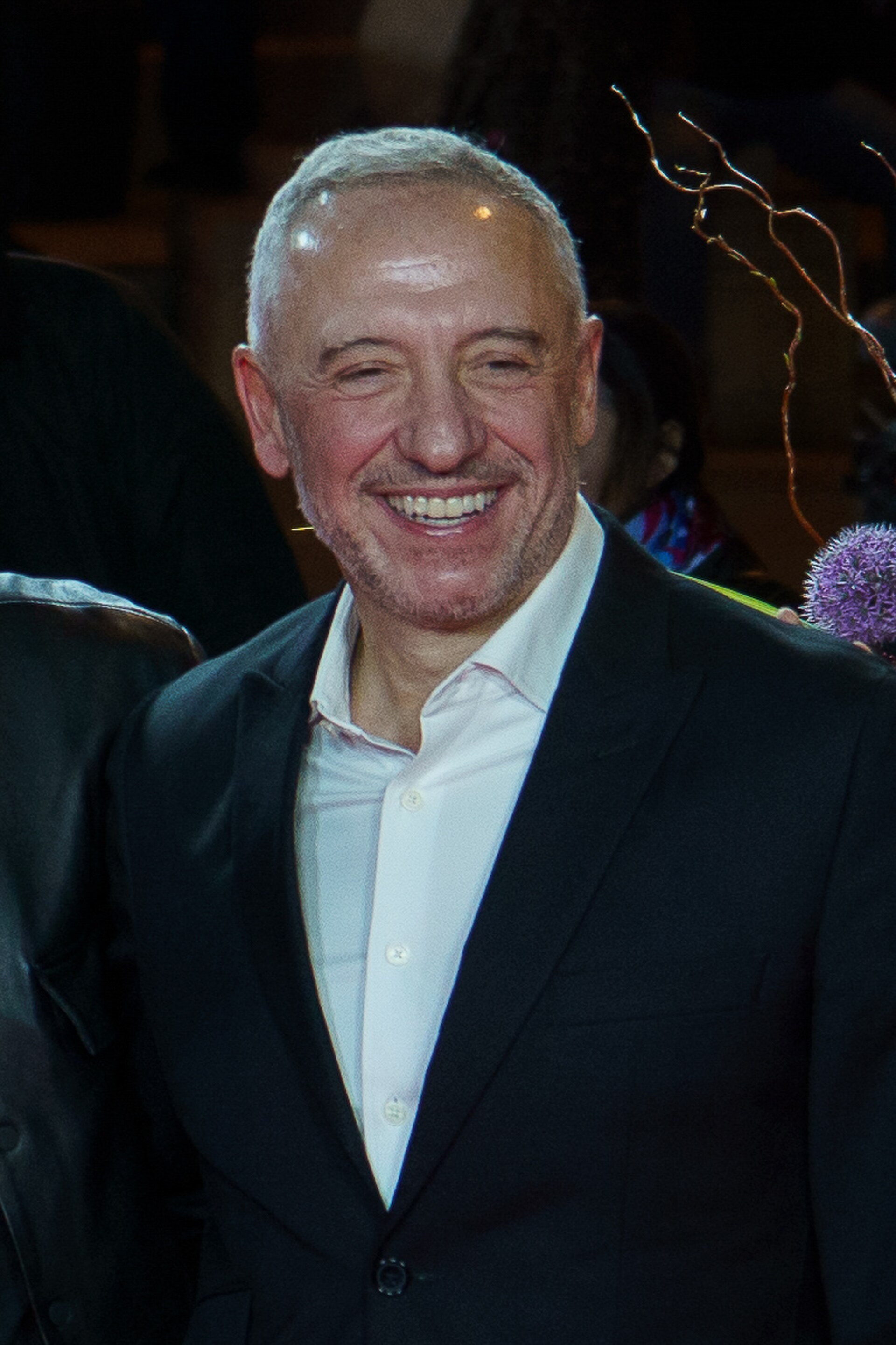 Nacho García Velilla at the Red Carpet of the Malaga 2025 Festival next to Cervantes Theater