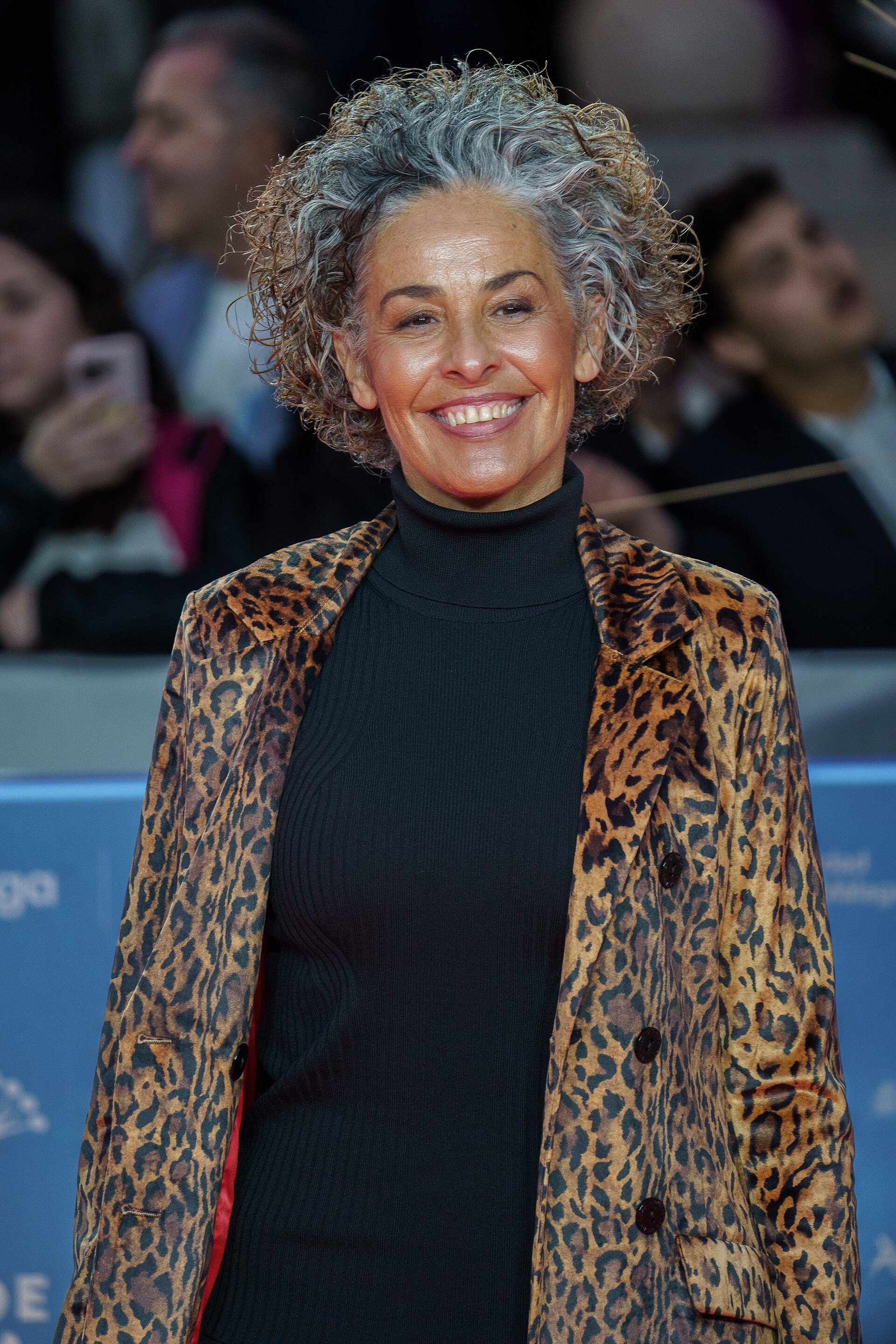 Nina at the Red Carpet of the Malaga 2025 Festival next to Cervantes Theater